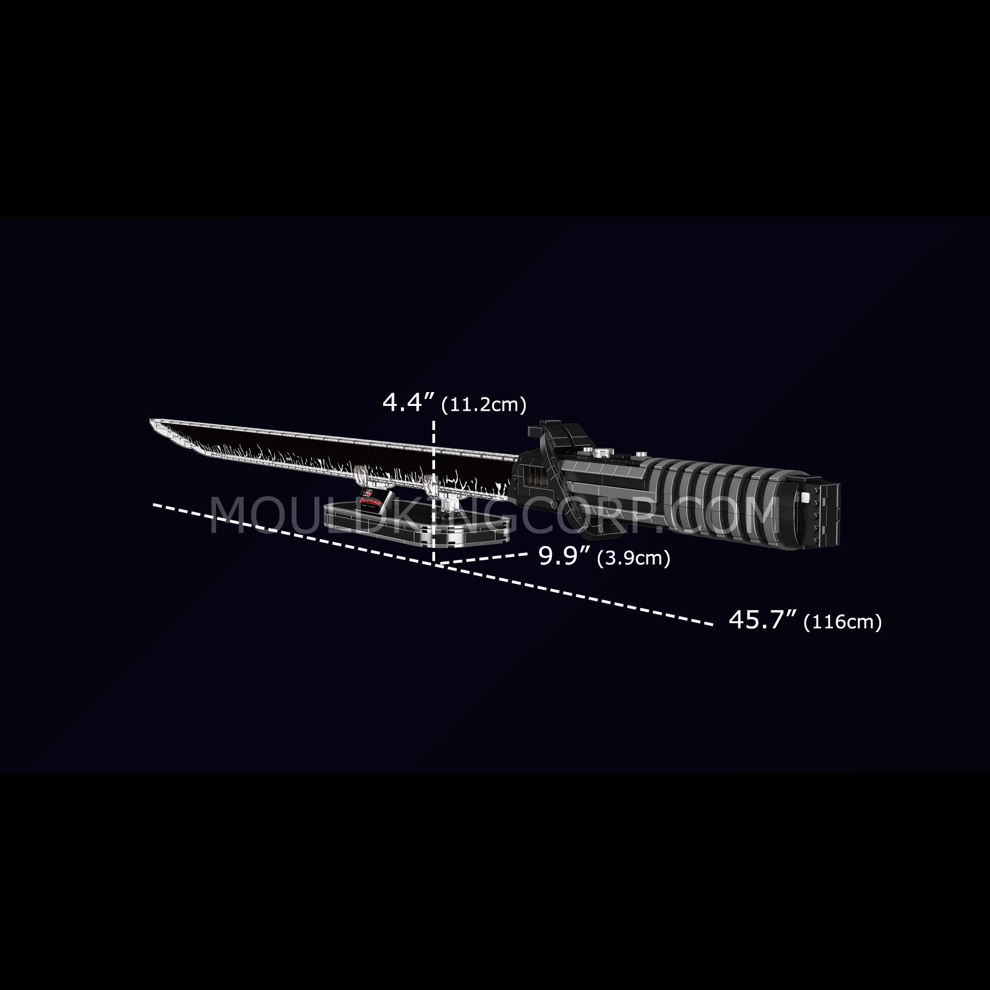 Mould King 10138 Black Saber Life-Sized Replica Building Kit | 885 Piece Star Wars Model for Adult Collectors - Perfect for Display, Cosplay and Gift Giving