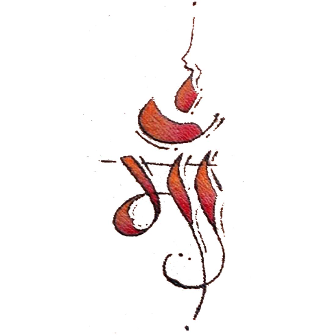 Voorkoms Maa Tattoo for Men & Women - Waterproof Temporary Body Art - Perfect for Parties, Festivals & Special Events