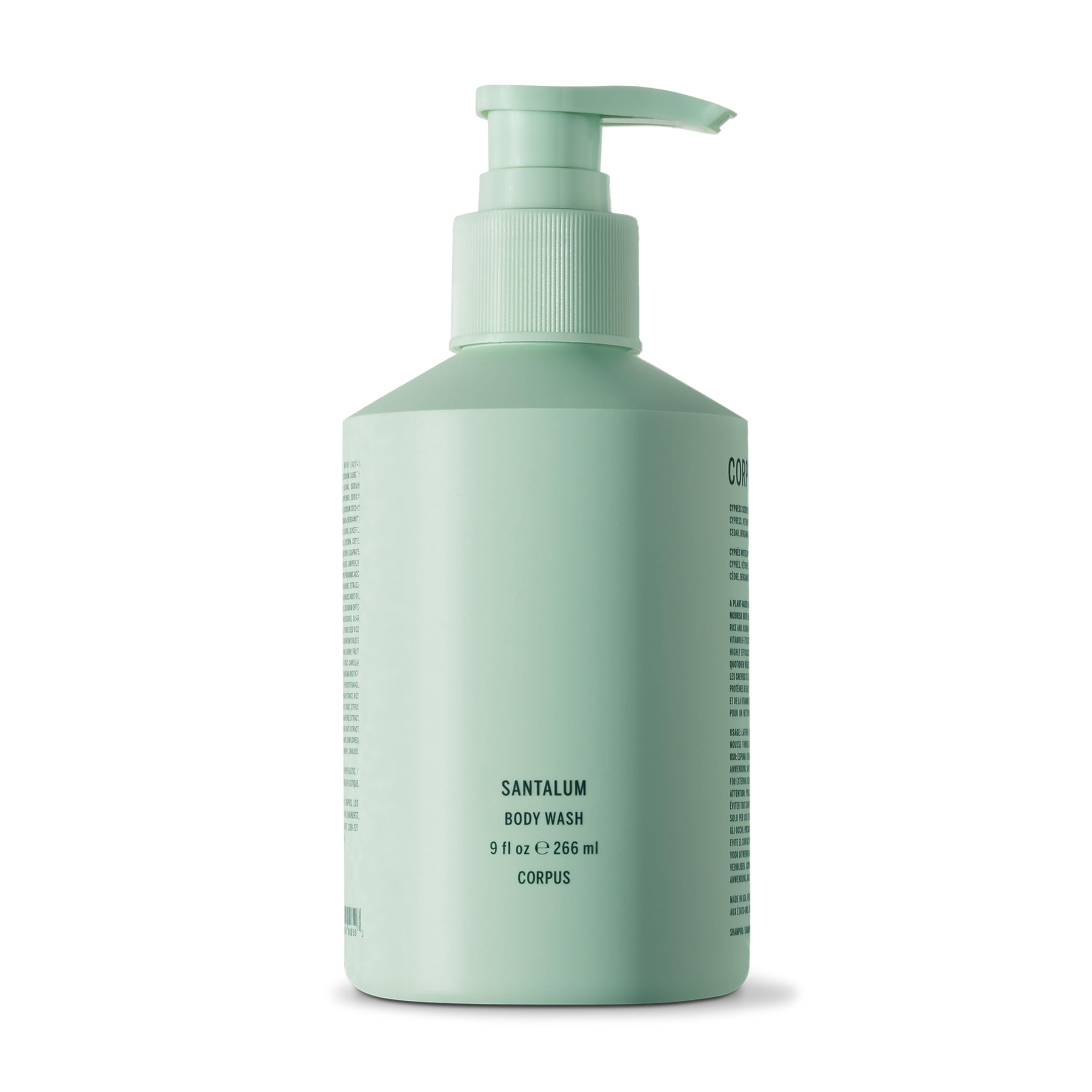 Santalum Body Wash for Women & Men - Moisturizing Plant-Based Cleanser with Skincare-Grade Oils & Botanical Extracts | Sulfate-Free, No Synthetic Fragrance or Parabens | 9 fl oz | Perfect for Dry Skin & Sensitive Skin Care Routine