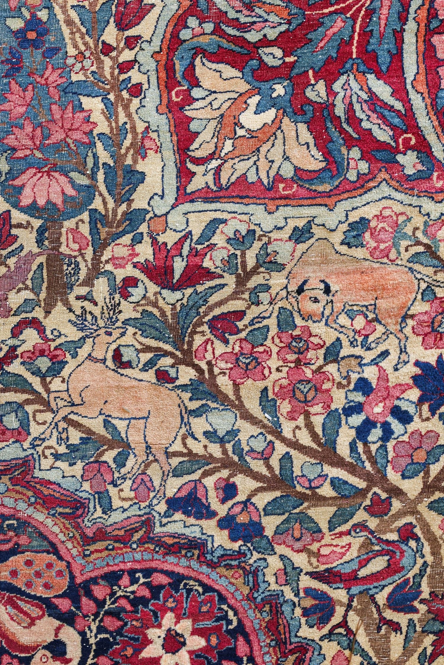 Antique Lavar Kerman Handwoven Traditional Persian Rug - JF8709 - Perfect for Living Room, Bedroom & Home Decor