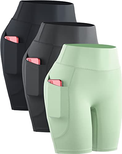 9119 Black/Grey/Light Green,3 Pack