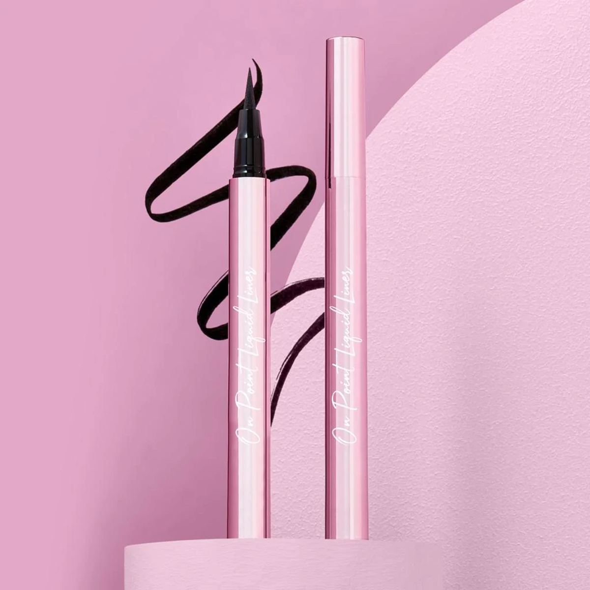 On Point Liquid Eyeliner - Waterproof, Smudge-Proof & Long-Lasting - Perfect for Winged Liner & Cat Eye Makeup Looks