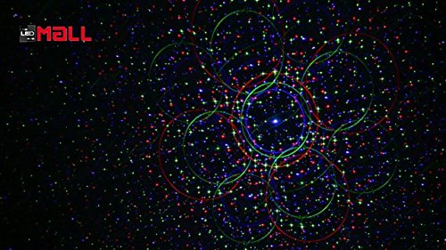 LedMall Motion 8-in-1 RGB Outdoor Christmas Laser Light Projector with Remote Control & Security Lock - Perfect for Holiday Decorations, Yard Lighting, and Home Security