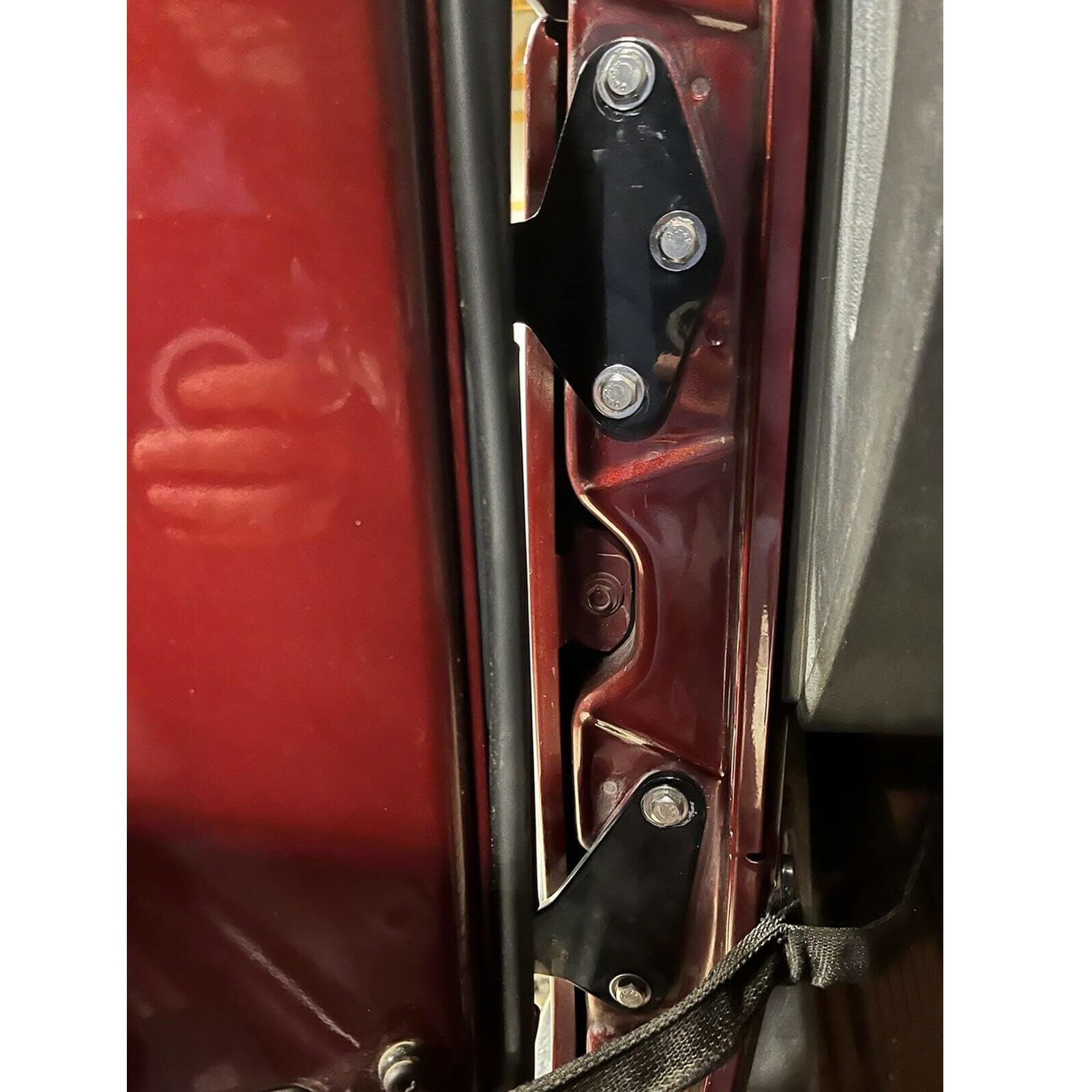 XJMOTO Jeep Wrangler JK 2-Door Body Side Door Hinge Set Replacement for 2007-2018 Models - Durable Off-Road Accessories for Adventure & Daily Driving