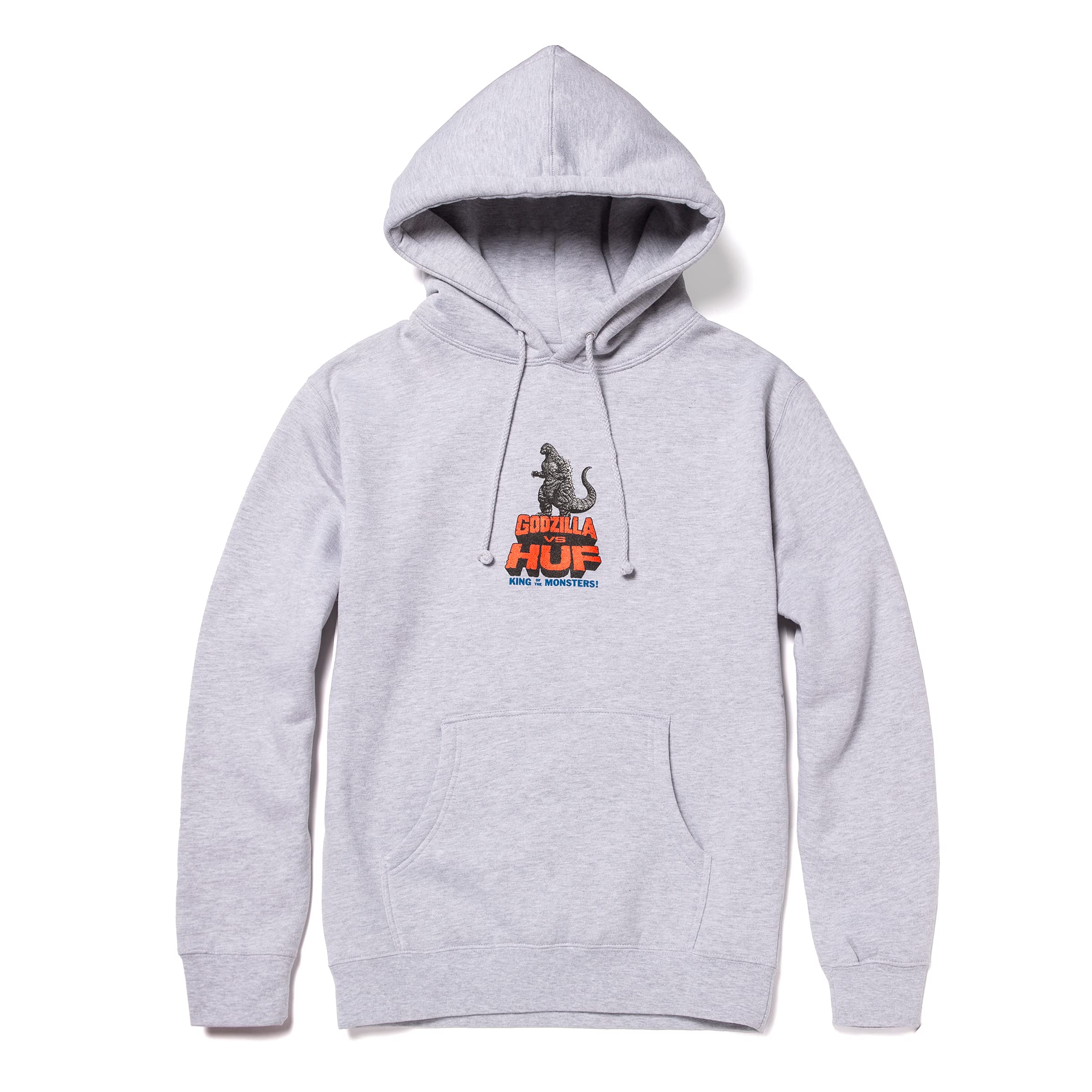 Huf Men's Huf VS Godzilla Pullover Hoodie - Stylish Streetwear for Skateboarding & Casual Wear
