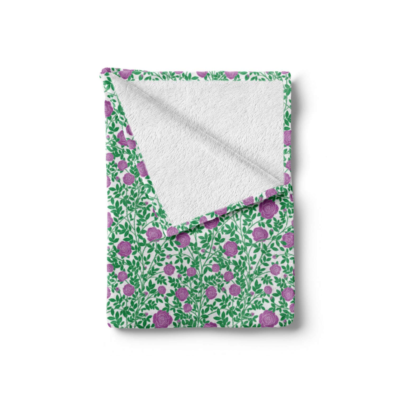 Ambesonne Rose Flannel Fleece Throw Blanket 60