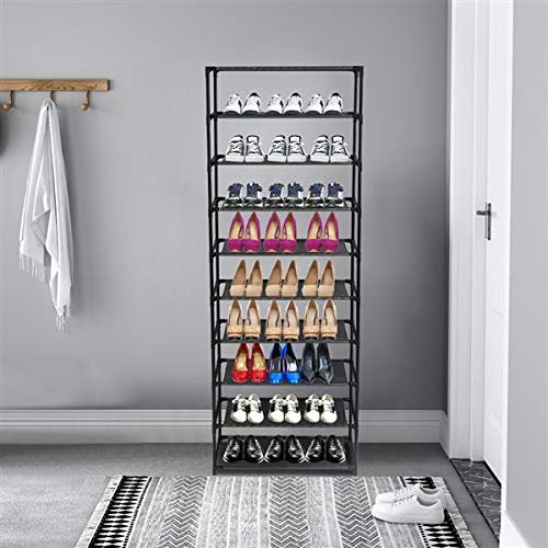 HopeHope 30 Pair Shoe Rack - Wall Mounted Entryway Bench with Storage Shelf, Closet Organizer for Shoes, Boots & Accessories | Perfect for Hallway, Bedroom & Mudroom Organization