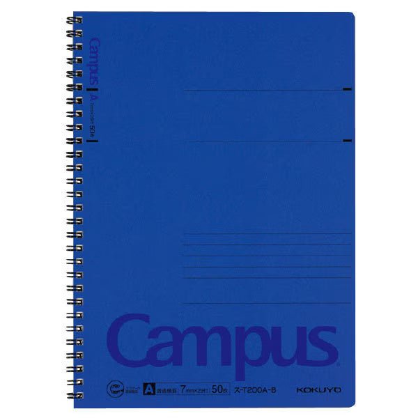 KOKUYO Campus Twin Ring Notebook - Durable Spiral Bound Notebook for School, Office & College - Perfect for Note Taking, Journaling & Studying