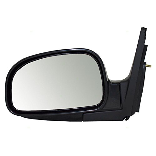 2005-2006 Hyundai Santa Fe Power Heated Manual Folding Driver Side Rear View Mirror - OEM Replacement Part for Improved Visibility in Rain & Winter Driving