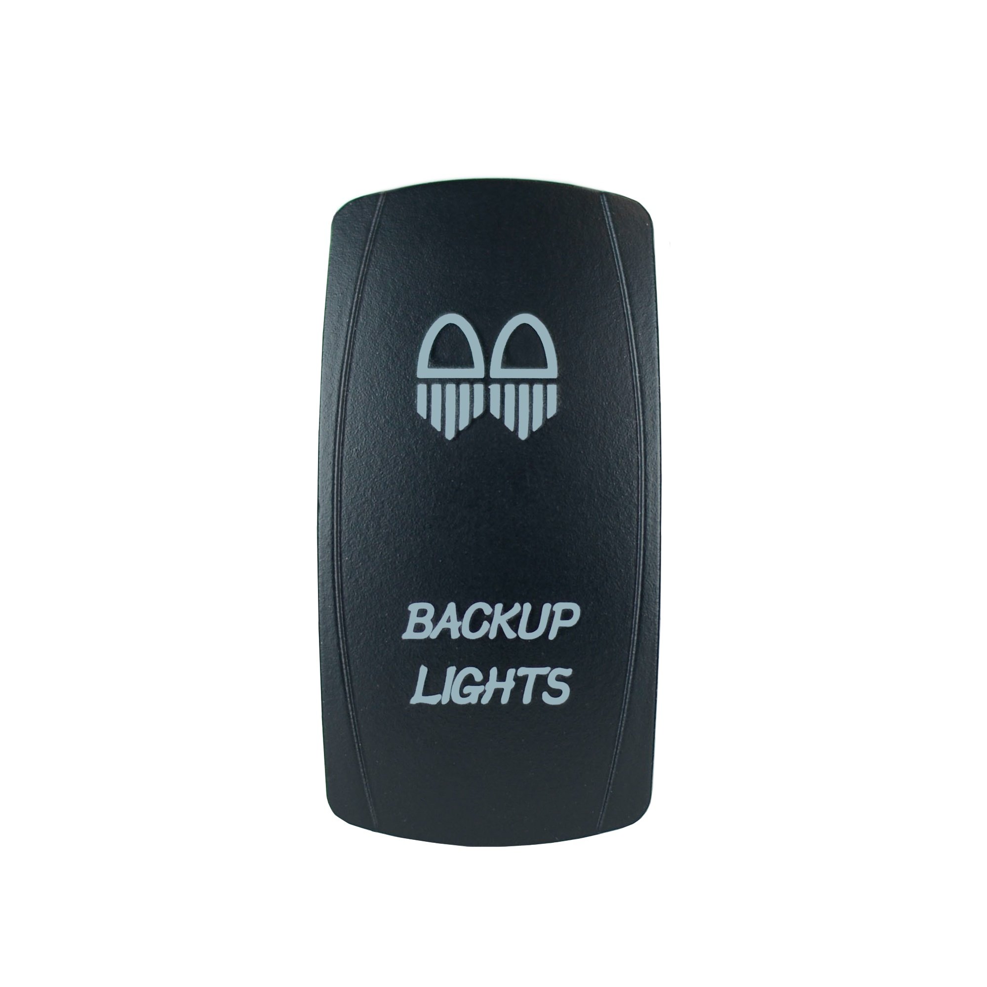 STVMotorsports Laser Backlit Orange Rocker Switch - 20A 12V LED On/Off Backup Lights for Trucks, Boats & Off-Road Vehicles - Waterproof & Durable for Harsh Environments
