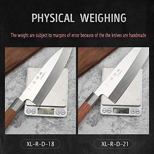 Premium Japanese Deba Knife 18cm - High Carbon Steel Fish Head & Salmon Knife for Sashimi, Sushi & Cooking - Perfect for Professional Chefs & Home Cooks