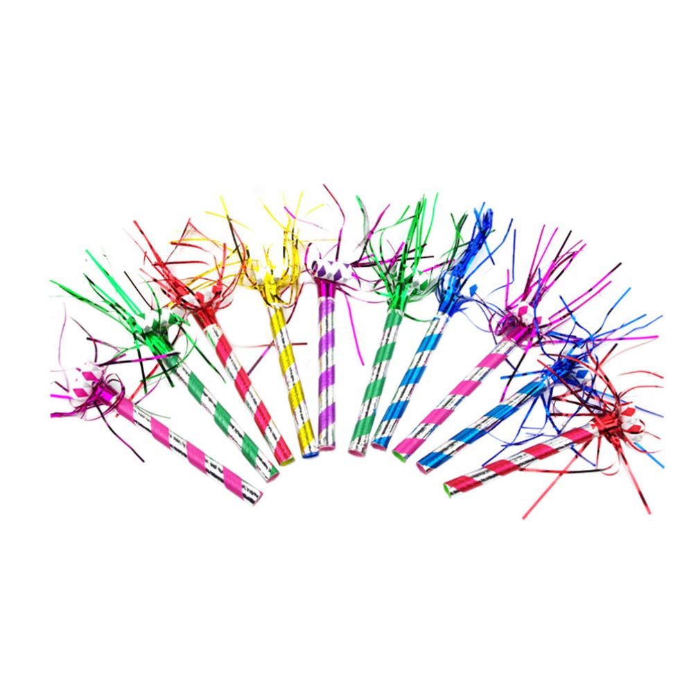 Bestoyard 30Pcs Kids Party Blowout Whistles - Musical Noise Makers, Colorful Party Horns for Children's Birthday Celebrations, Classroom Rewards & Carnival Favors - Fun Gift for Girls & Boys (Assorted Colors)