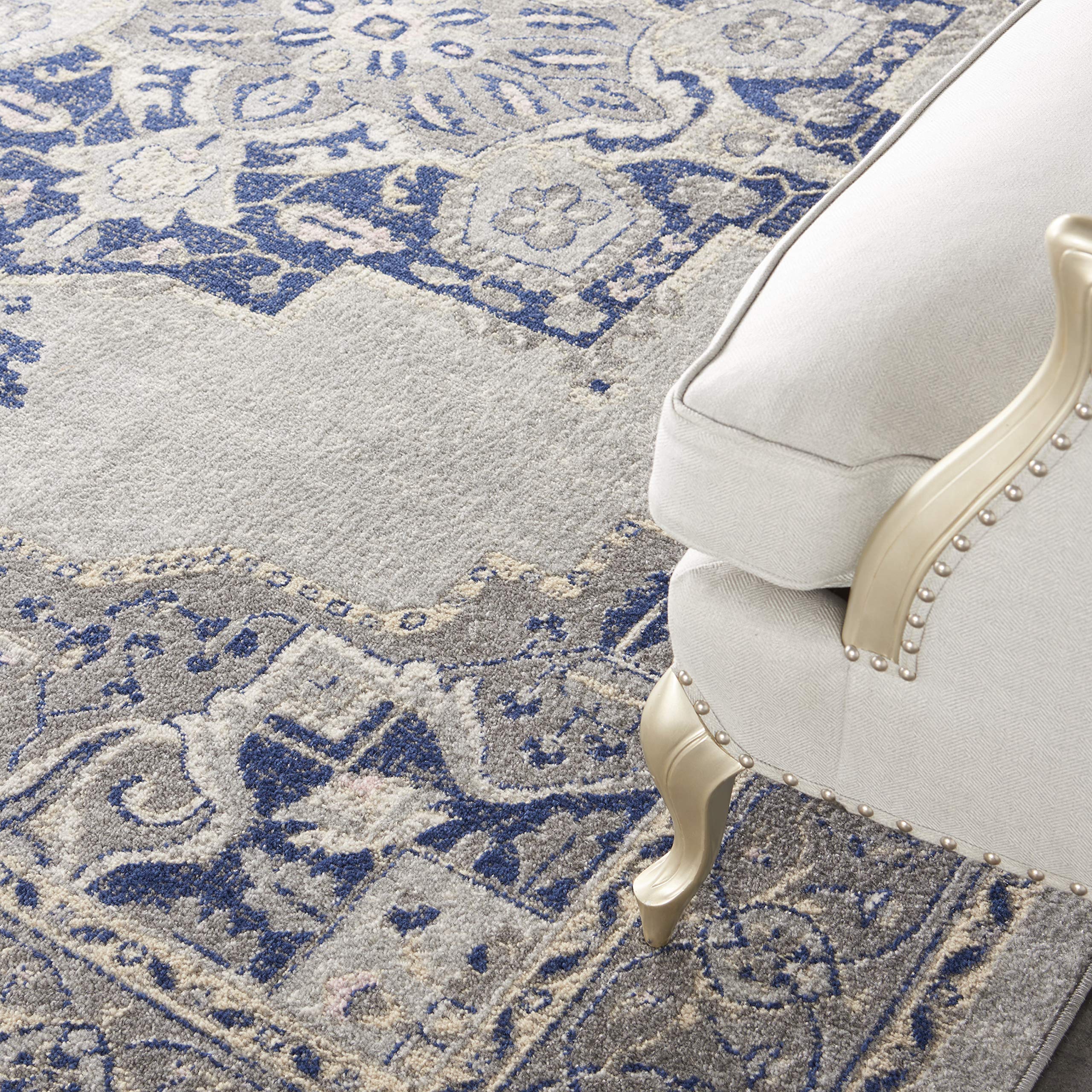 Nourison Tranquil Persian Grey/Navy 8'10