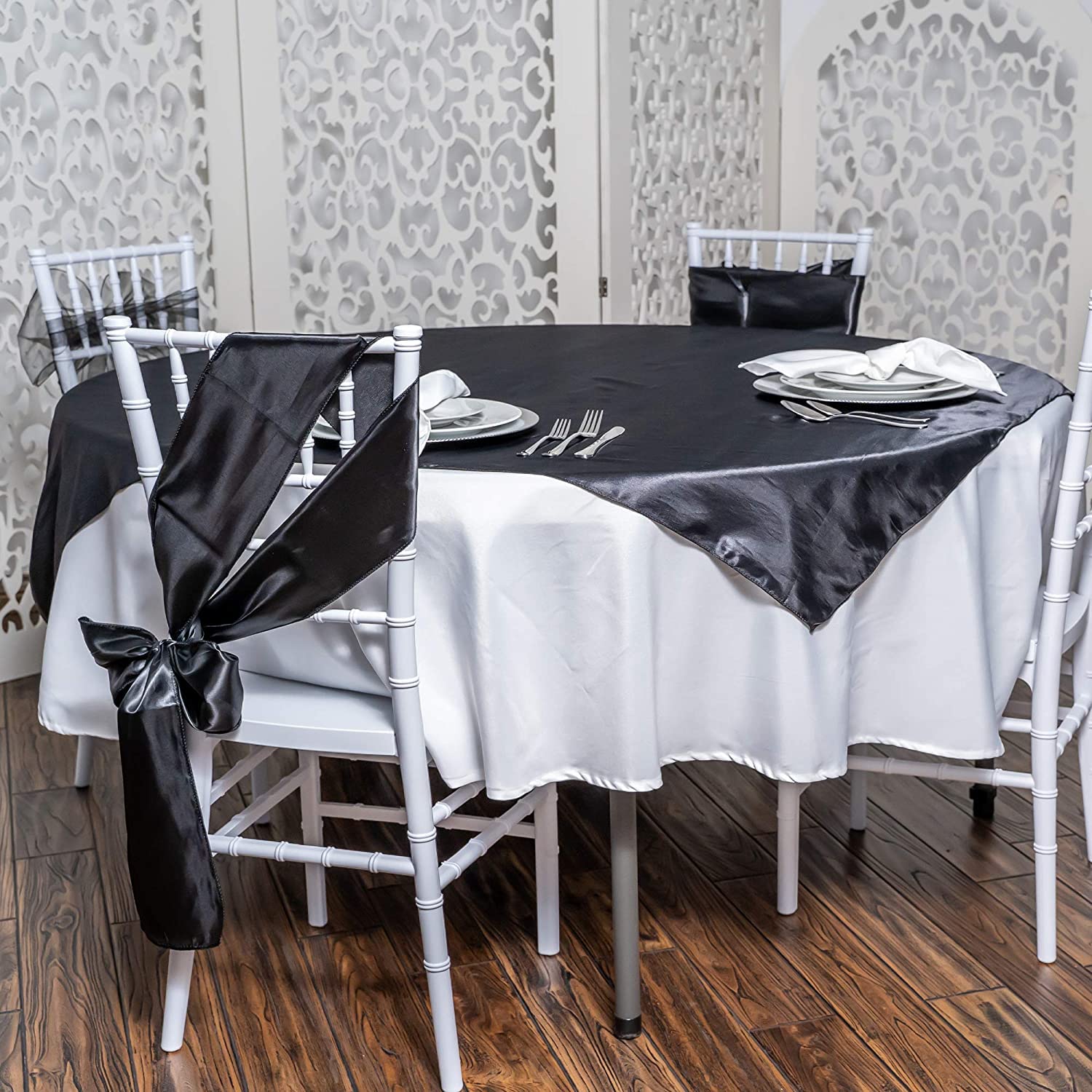 Simply Elegant 120-Inch Round Premium Polyester Tablecloth - Washable Table Cover for Weddings, Birthdays, Receptions | Home Decor Accessory (Blush) - Perfect for Dining Tables, Banquet Halls & Party Decorations