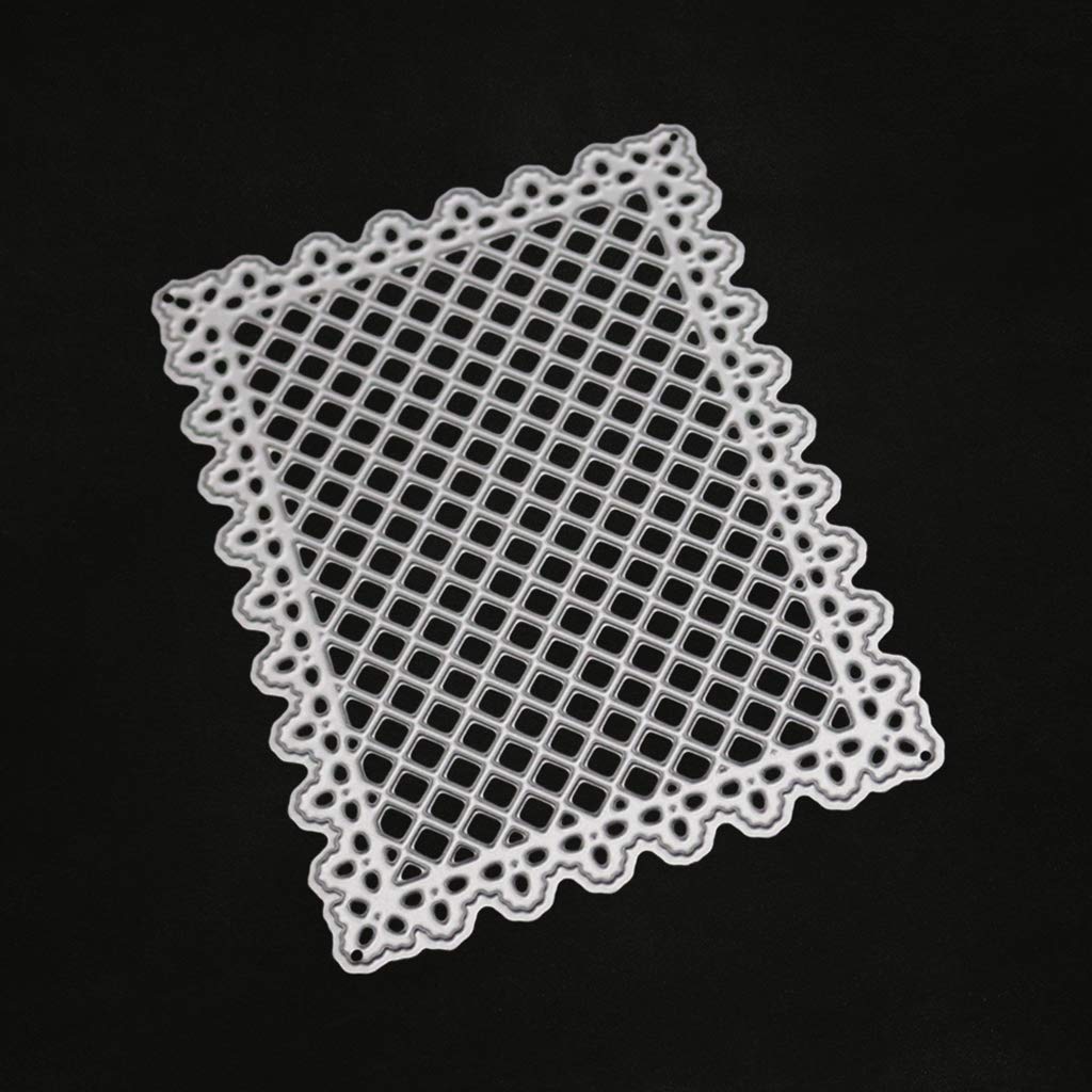 Lattice Background Metal Die Cuts for Card Making - Scrapbooking Embossing Dies, DIY Album Paper Craft Decorations - Perfect for Handmade Greeting Cards, Wedding Invitations & Memory Books