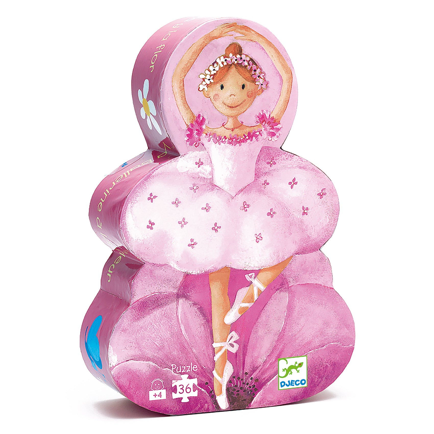 36 Piece Ballerina with Flower Puzzle - Fun and Educational Jigsaw Puzzle for Kids, Perfect for Family Game Night and Birthday Gifts