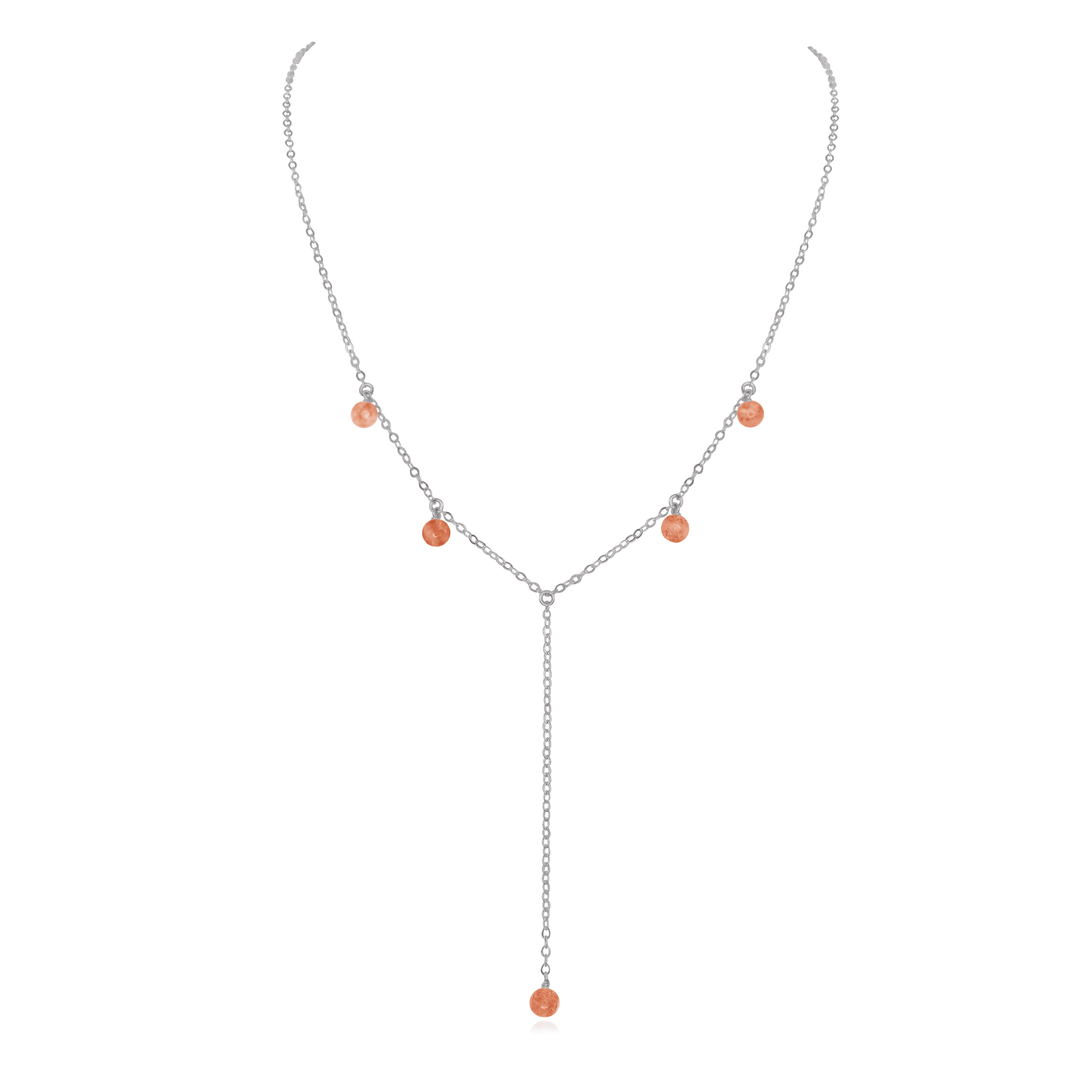 Sunstone Boho Lariat Necklace - Handmade Bohemian Layering Jewelry for Women | Perfect for Festivals, Weddings & Everyday Boho Chic Style