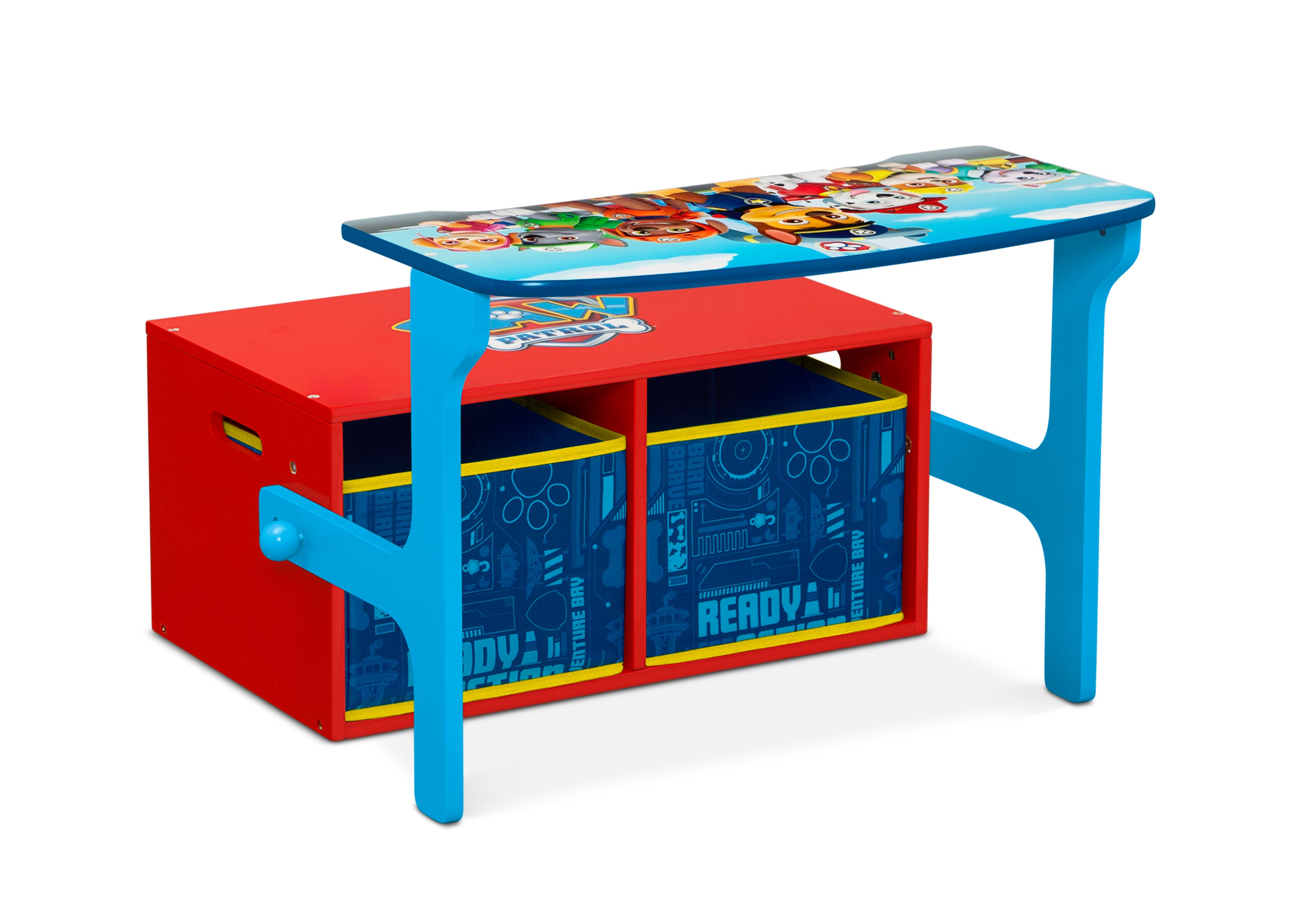 PAW Patrol 2-in-1 Activity Bench and Desk for Kids - Convertible Play Table with Storage | Perfect for Playroom, Classroom & Toddler Learning Activities