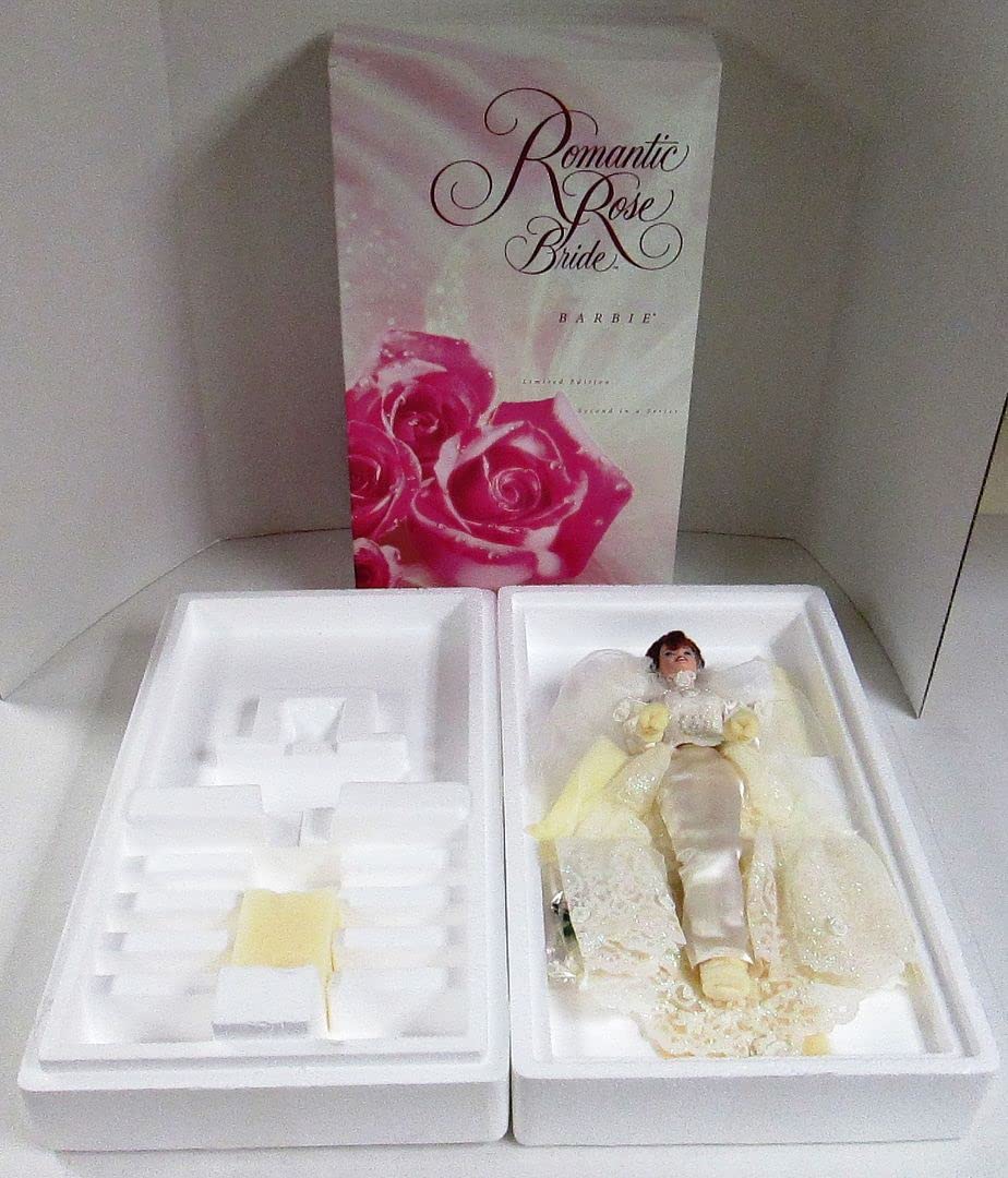 1996 Romantic Rose Bride Barbie Doll (14541) - Perfect for Collectors & Gifts