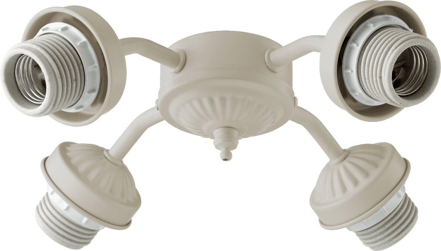 2444 LED Fan Light Kit in Antique White - Energy Efficient Ceiling Fan Lighting for Bedroom, Living Room & Home Decor