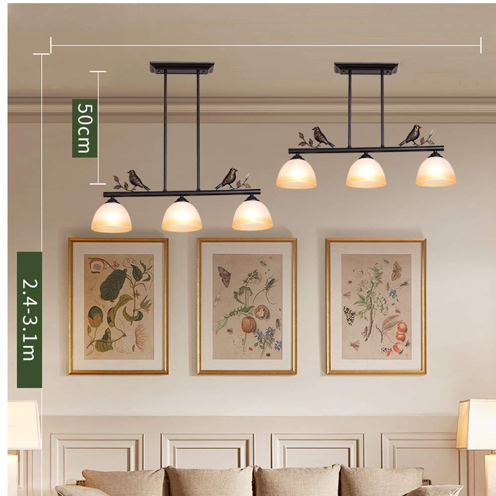 Modern LED Bird Dining Chandelier - 3-Light E27 Pendant Lamp for Home, Restaurant & Bar - Minimalist Macaron Design for Living Room & Dining Table Decor