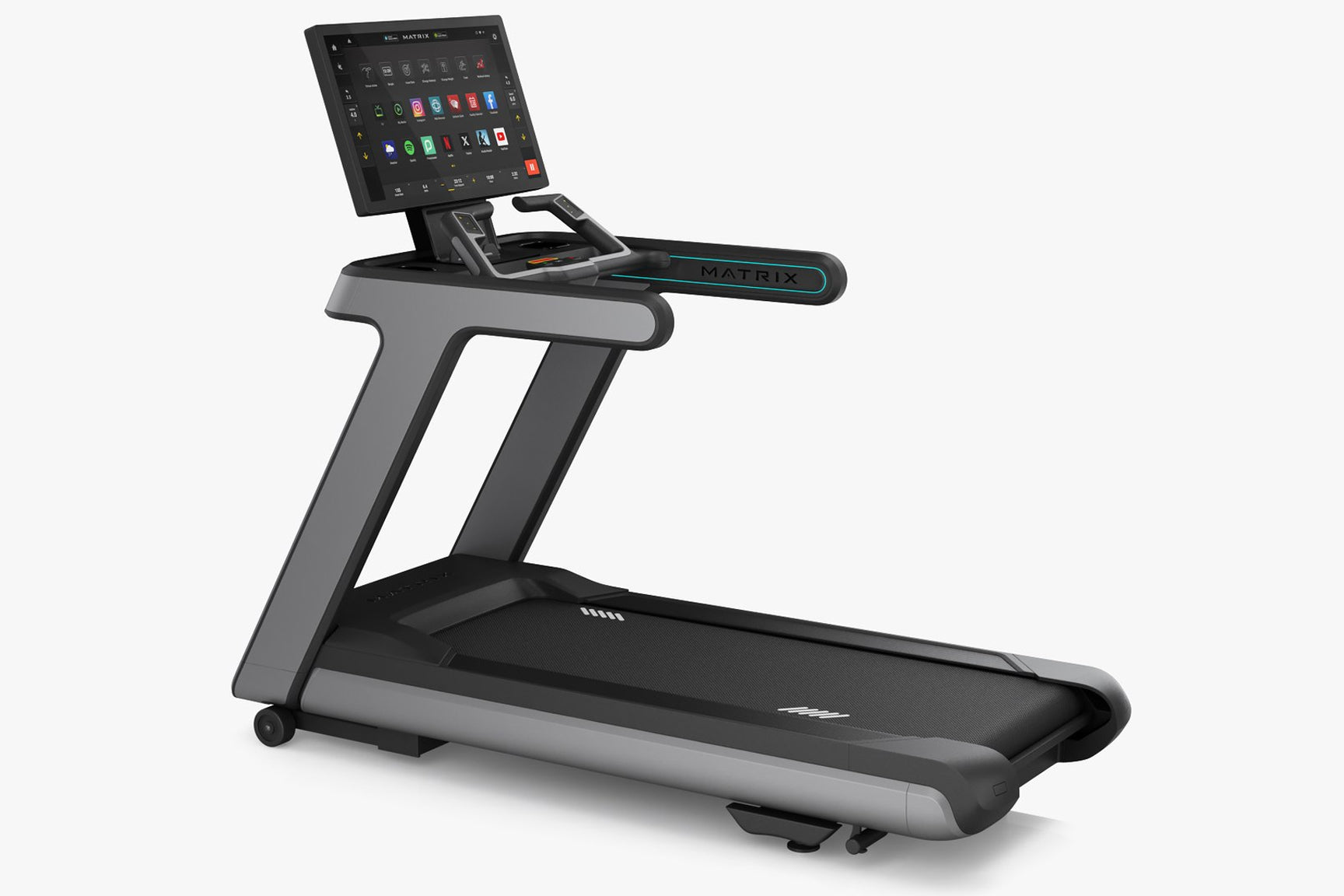 Matrix Onyx Treadmill - Foldable Electric Running Machine with LCD Display & Bluetooth Speakers for Home Gym, Cardio Workouts & Indoor Fitness Training