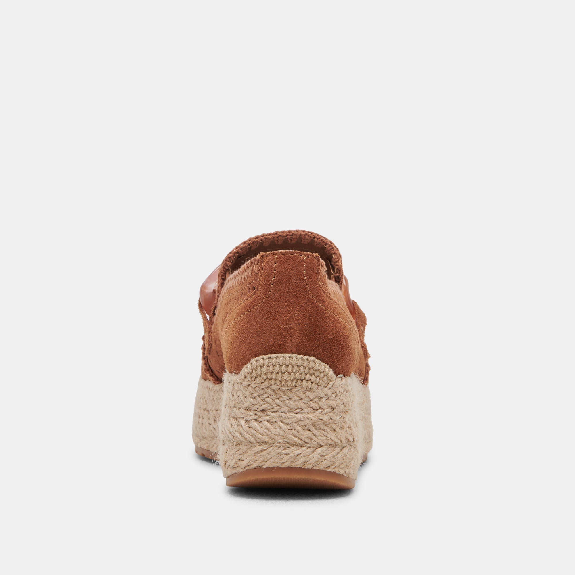 JHENEE Women's Espadrille Sneakers in Pecan - Perforated Suede Comfort Shoes for Casual Wear & Summer Outfits