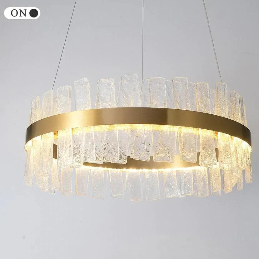 Beryl Modern Round Crystal Chandelier - Elegant Lighting Fixture for Dining Room, Living Room & Bedroom Decor