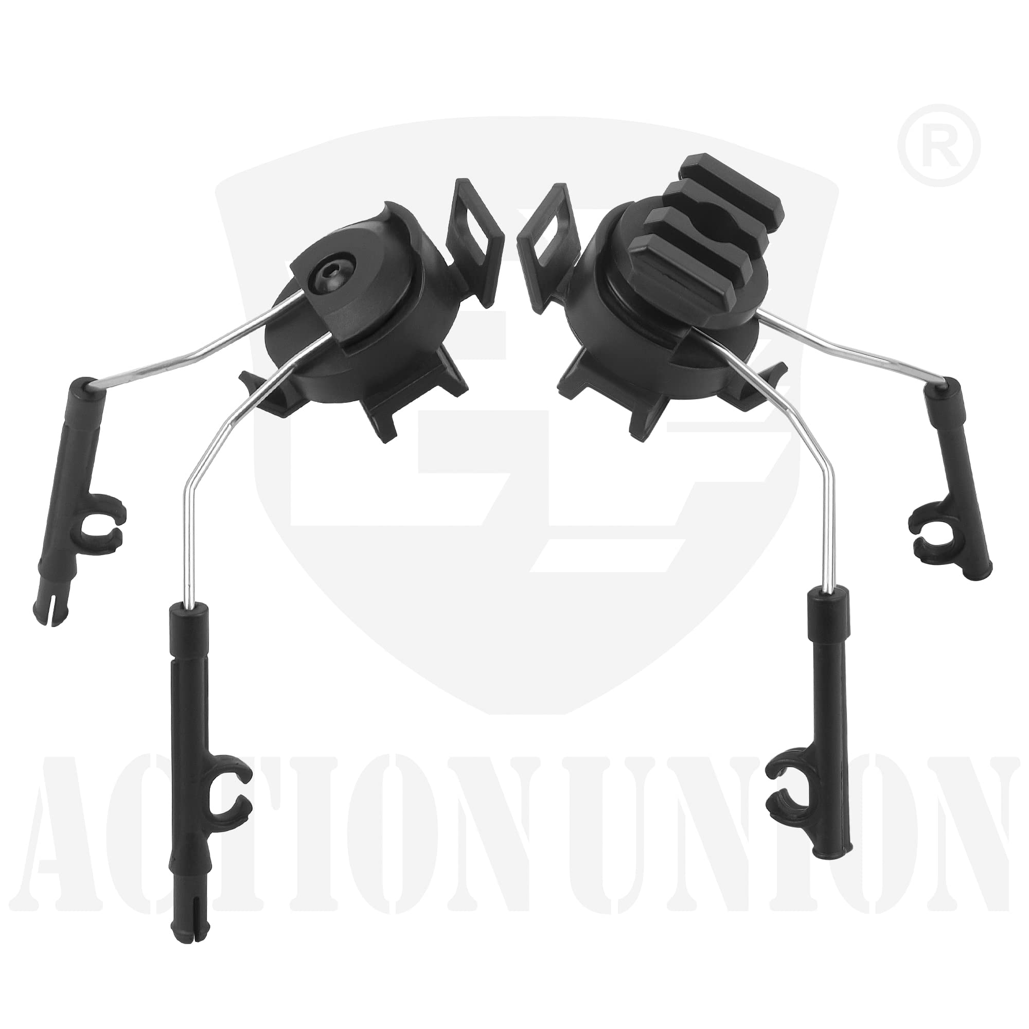 ACTIONUNION Airsoft Fast Helmet Rail Headset Adapter Kit - Tactical Communication Headset Mount for Military Simulation & Airsoft Games