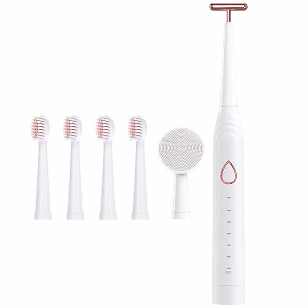 DOITOOL 3-in-1 Electric Toothbrush Set - Rechargeable Waterproof Sonic Toothbrush with Multiple Brush Heads for Adults & Kids - Perfect for Travel, Home & Office Use