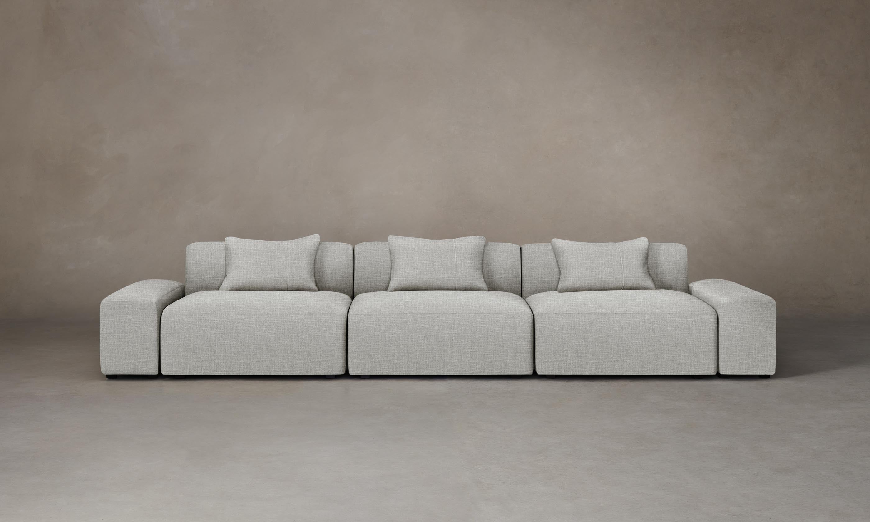 The Breuer Modular Sofa - Performance Woven Chenille Fabric with Steel Frame for Modern Living Room & Office Spaces