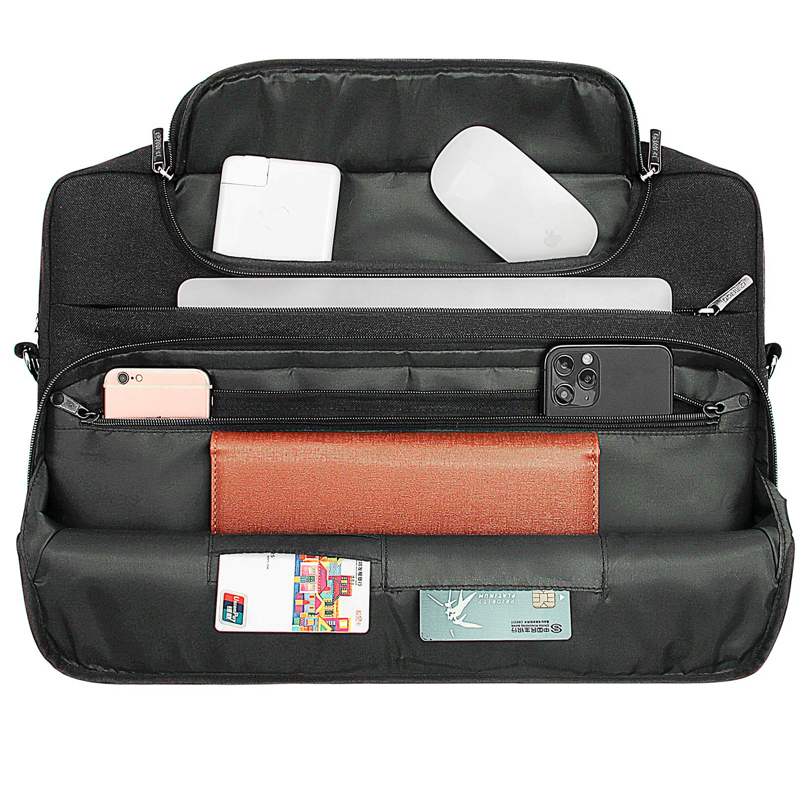 DOMISO 14 Inch Waterproof Laptop Sleeve & Business Briefcase - Compatible with 14
