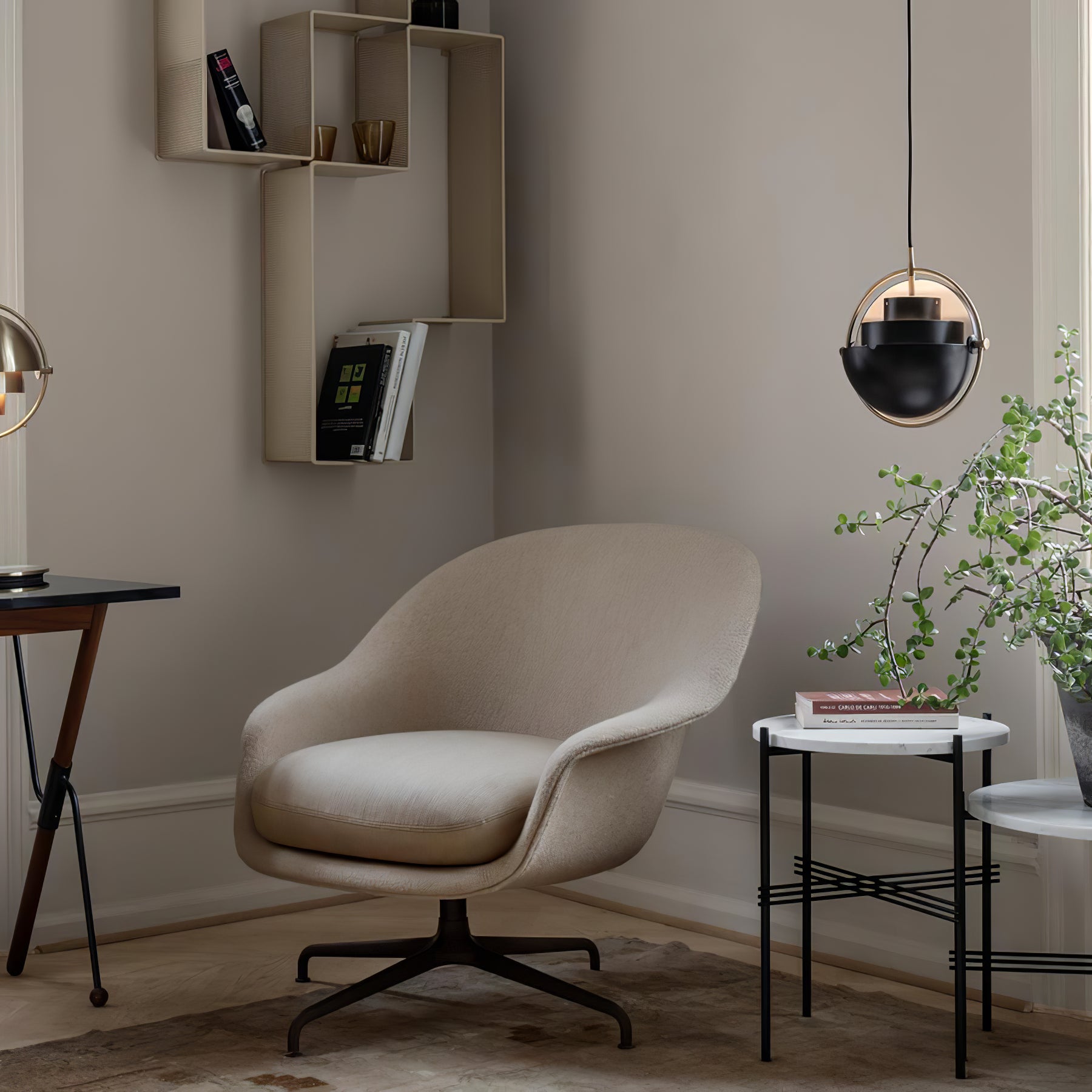 Unique Deformed Ball Pendant Light - Modern Artistic Ceiling Lighting Fixture for Living Room, Bedroom, Dining Room & Office Decor