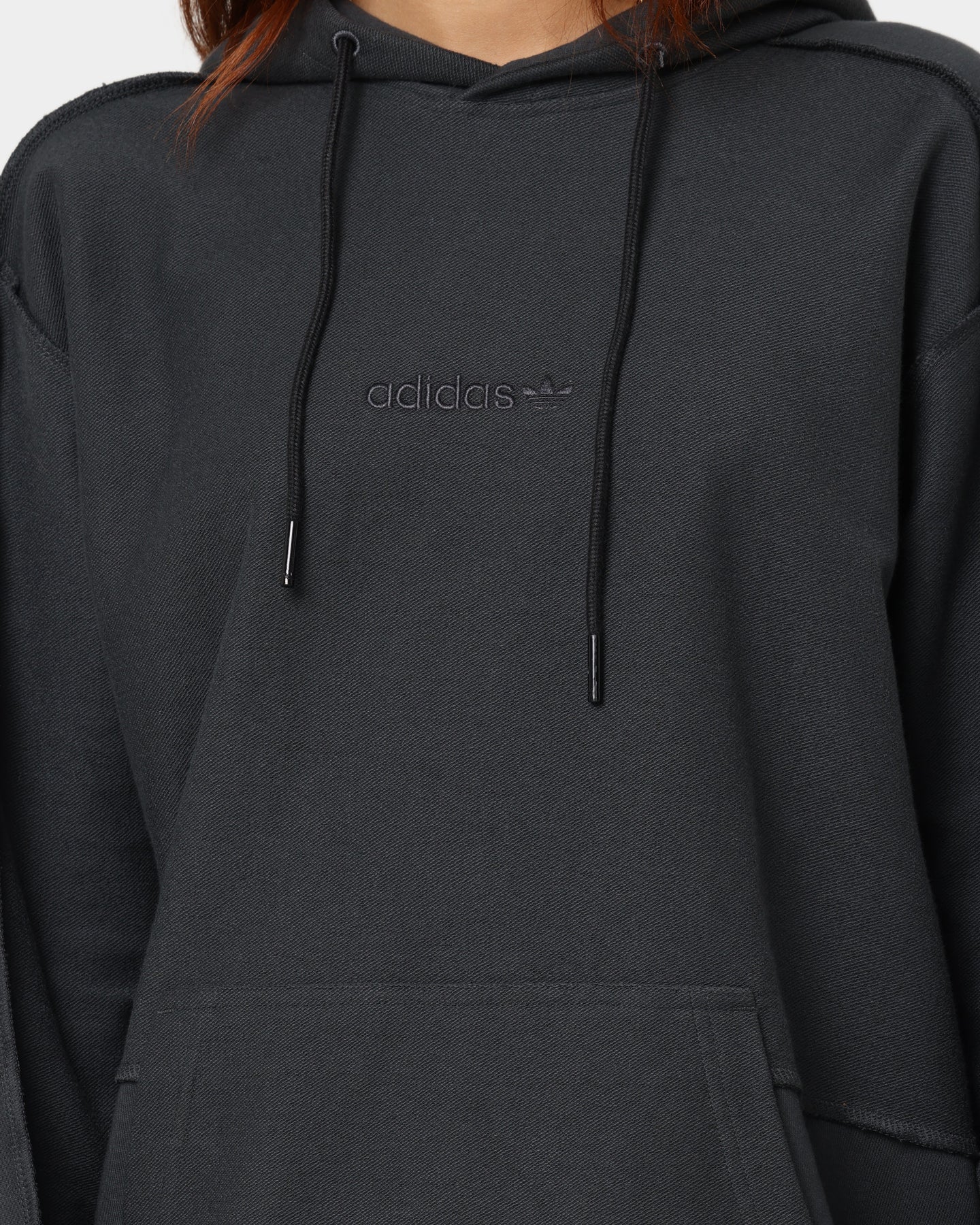 Adidas Loopback Hoodie Carbon - Men's & Women's Pullover Sweatshirt | Comfortable Fleece Lined Hooded Sweater for Running, Gym, and Casual Wear