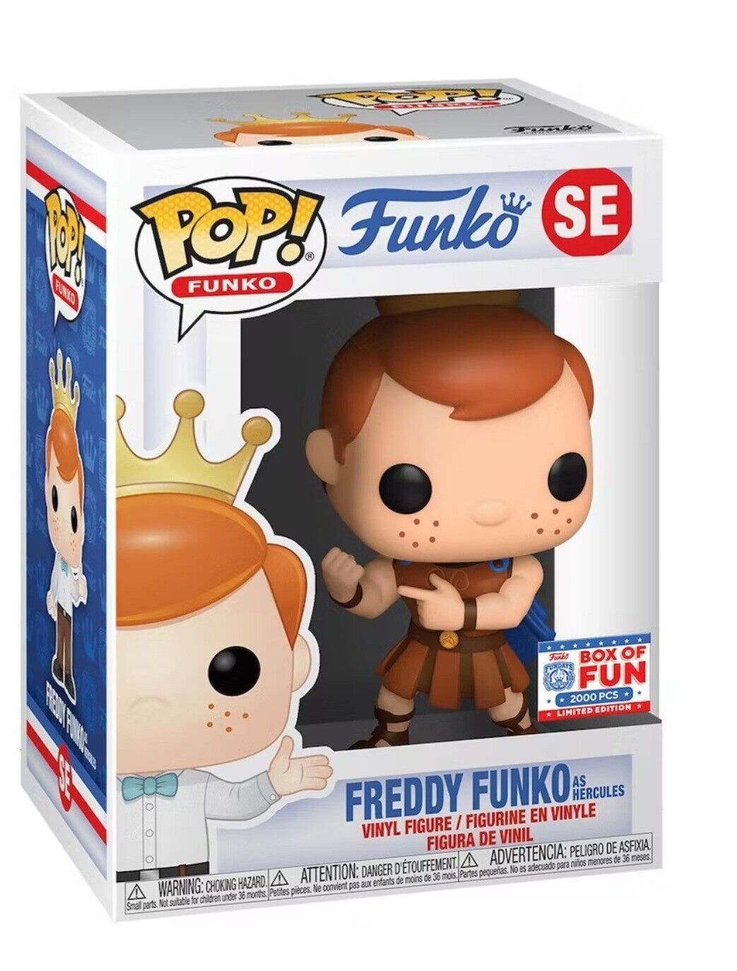 Freddy Funko as Hercules SE - Limited Edition Collectible (Box of Fun 2000 PCS) - Perfect for Disney Fans, Pop Culture Collectors & Home Decor Display