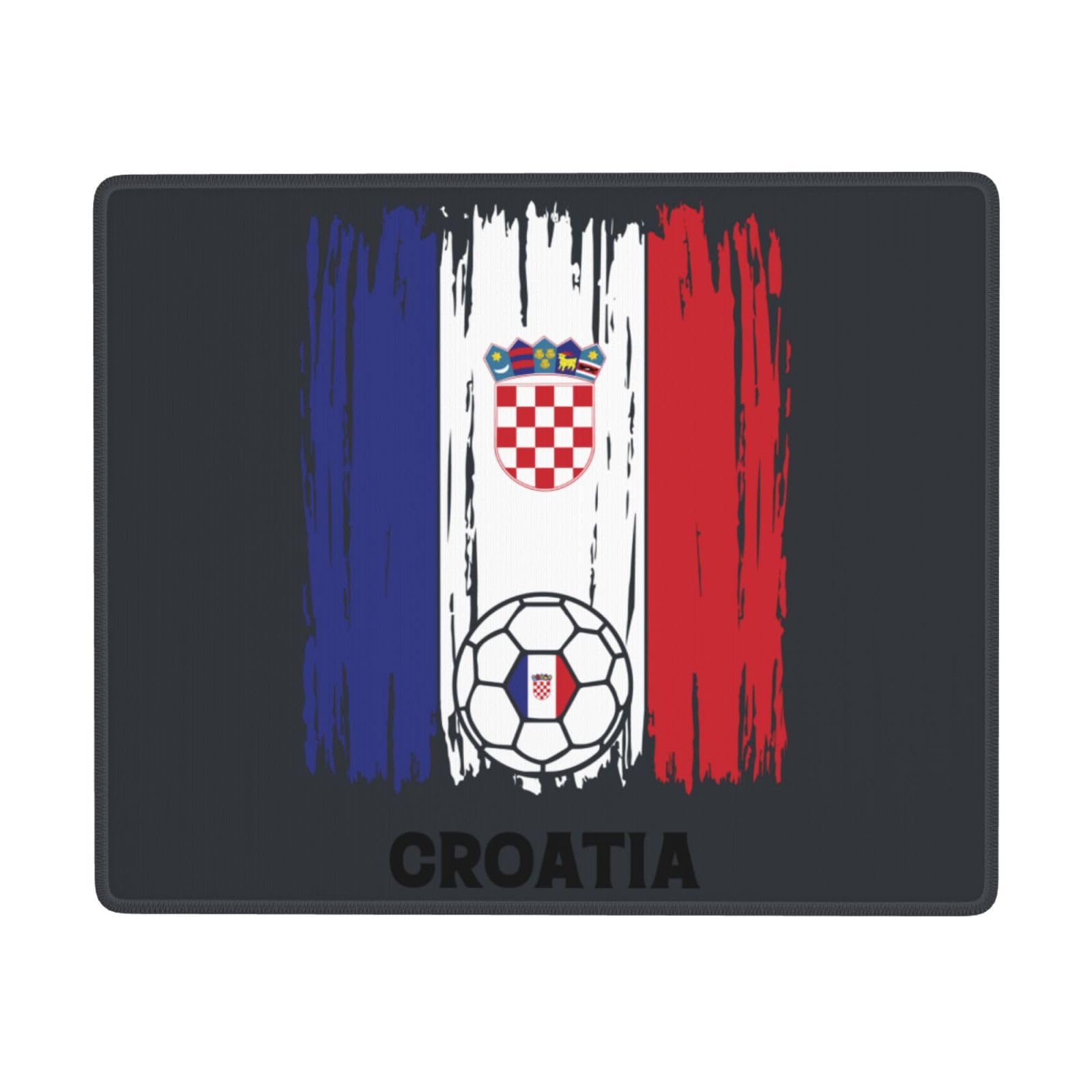 SIYTUAU Croatia Football Flag Mouse Pad - Waterproof Non-Slip Rubber Gaming Mouse Pad 7x9 Inch for Laptop, Office & PC Use - Perfect for Football Fans, Gamers & Workstations
