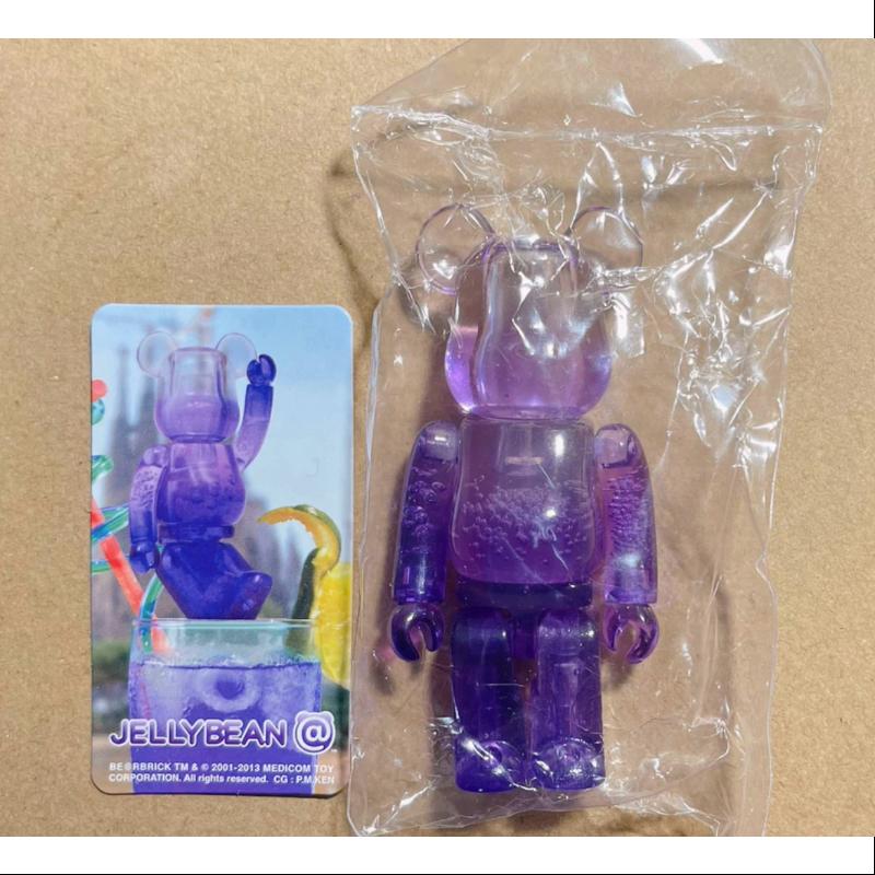 Bearbrick Series 27 JELLYBEAN Purple Bubble 100% Collectible Vinyl Art Toy - Limited Edition Designer Figure for Display & Investment - Perfect for Home Decor, Office Display, and Anime Collectors