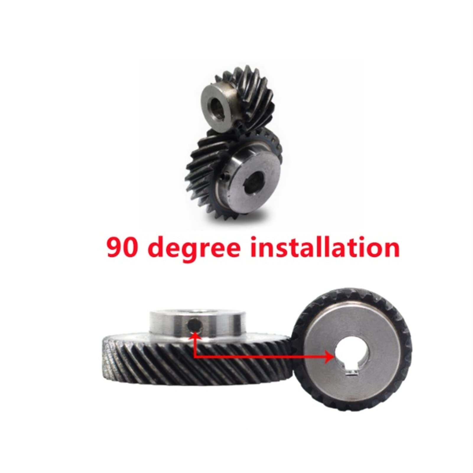 1.5M 18T 20T Helical Bevel Gear - 45 Degree Left Hand Helical Gear with 8mm/15mm Bore - 1.5 Module 18/20 Teeth Precision Gear for RC Cars, Robotics & Industrial Machinery (8mm Bore, 20 Teeth) - Durable Metal Gears for Smooth Power Transmission