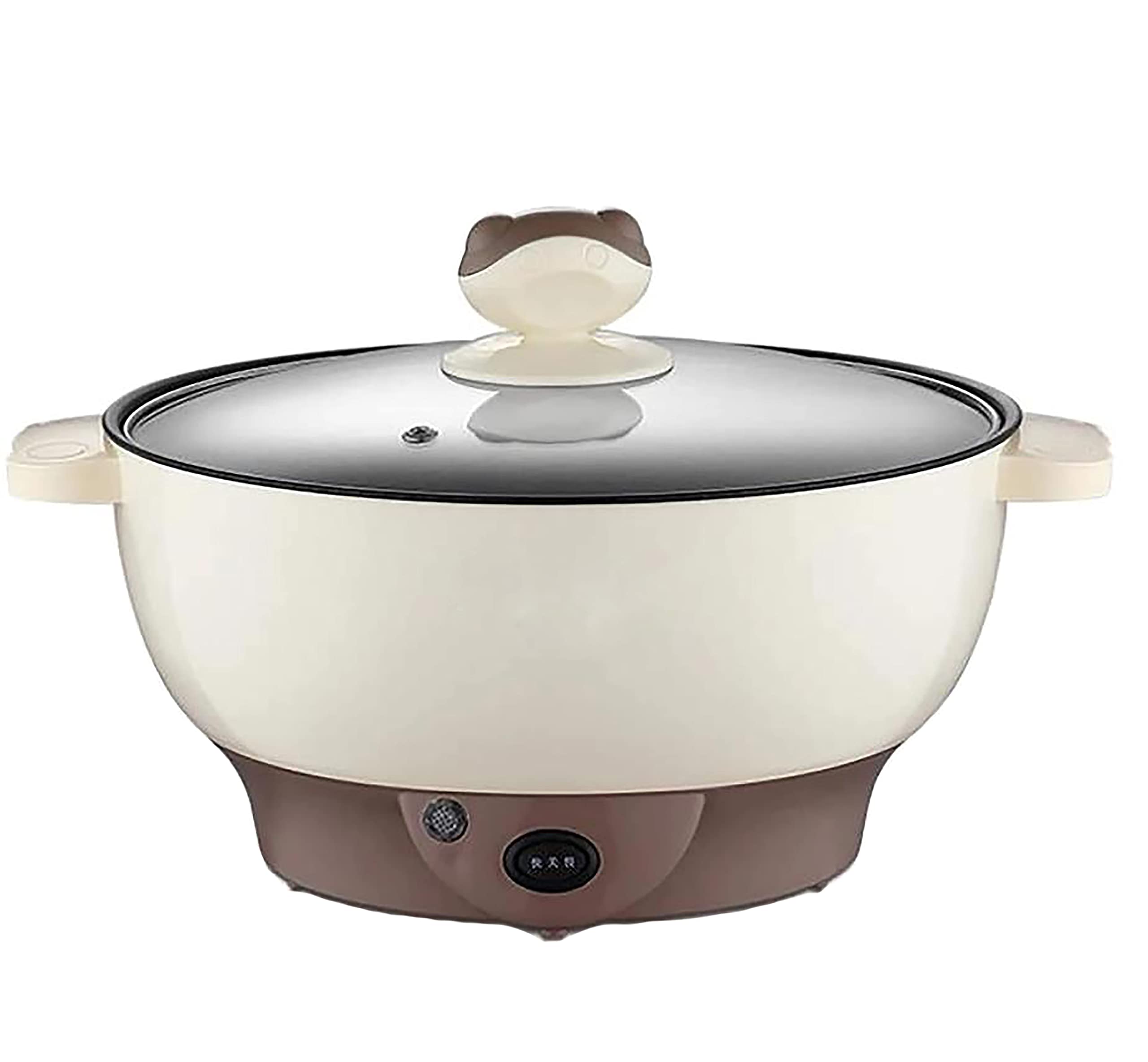 Multifunctional Electric Heating Pot - 20CM Non-Stick Electric Boiling Pot for Home, Low Power Hot Pot with Fast Heating - Perfect for Small Kitchens, Dorms, and Office Lunch Cooking
