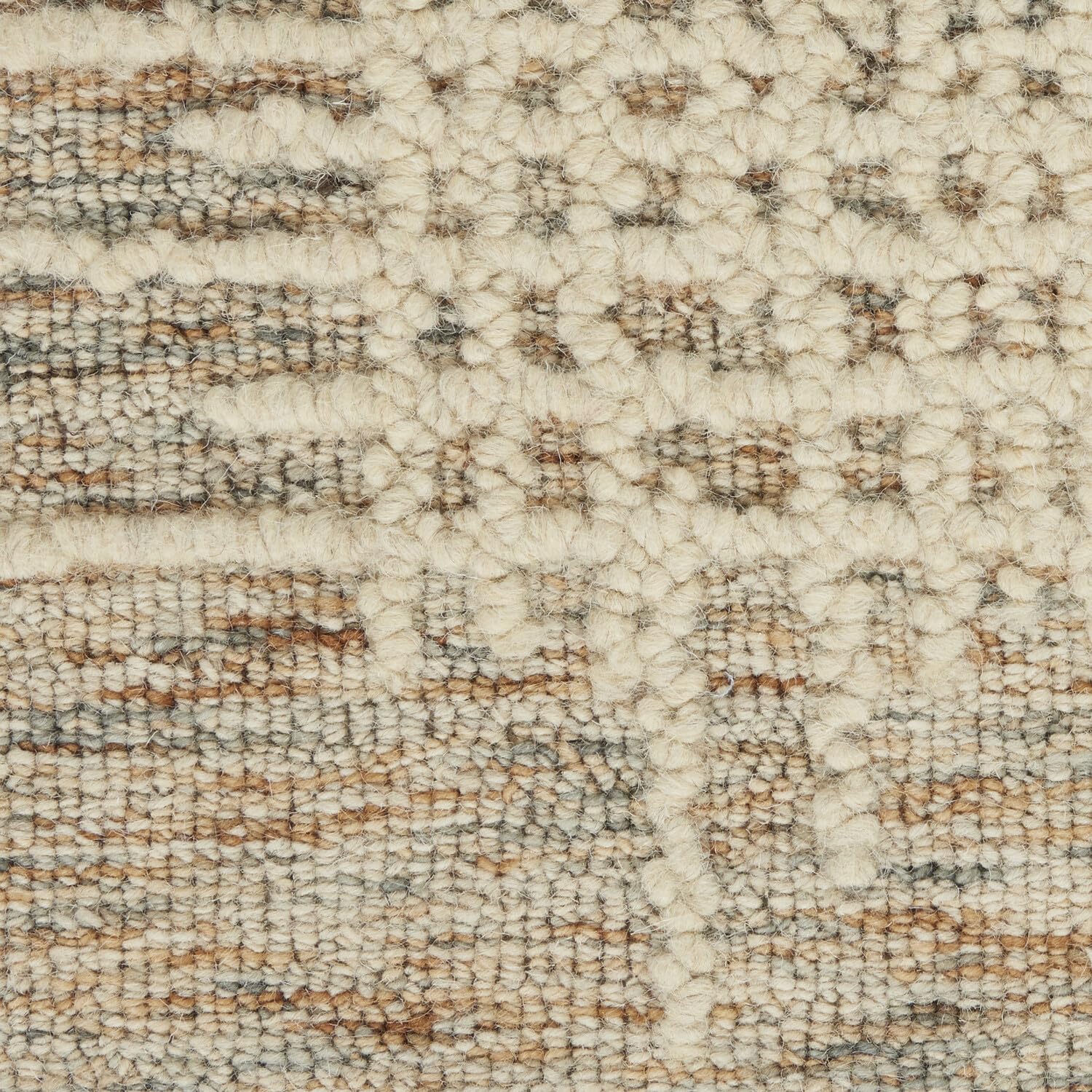 Nourison Vail Rustic Beige/Multi 5'3