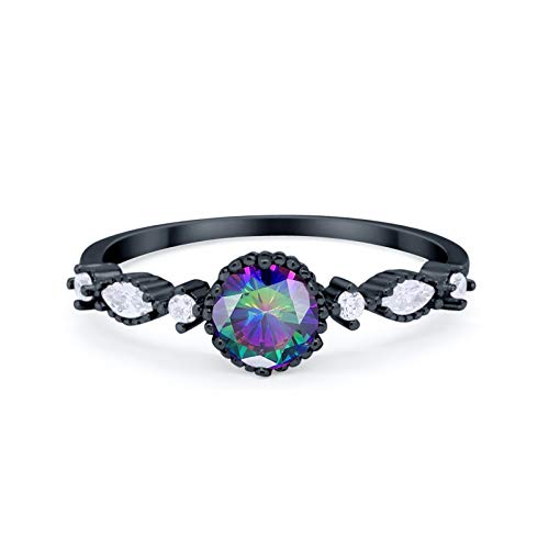 Black Tone, Simulated Rainbow CZ