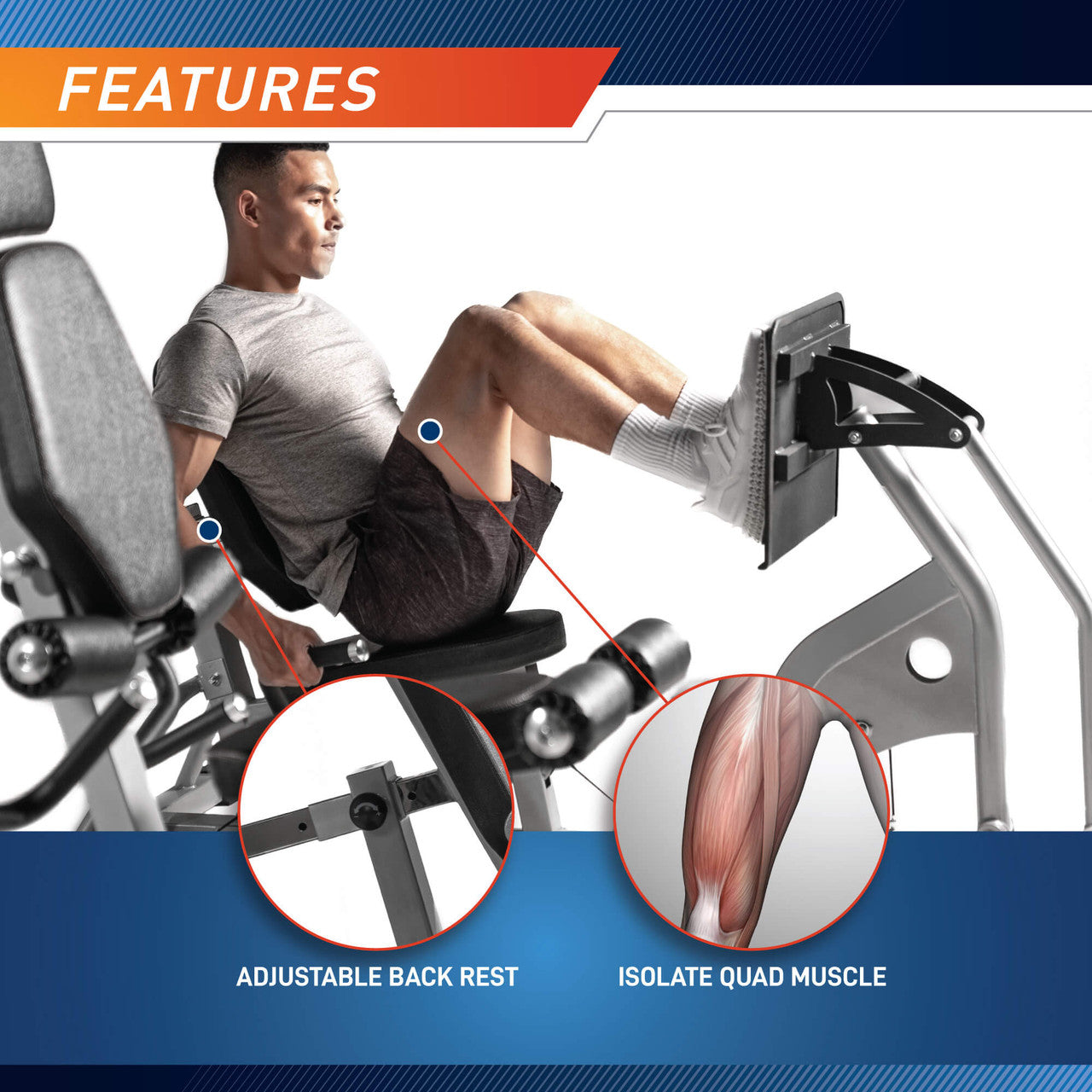 Marcy Optional Leg Press for MWM 8307 | ACC 8307LP - Heavy Duty Home Gym Leg Exercise Equipment for Strength Training & Muscle Building - Perfect for Home Workouts & Fitness Enthusiasts