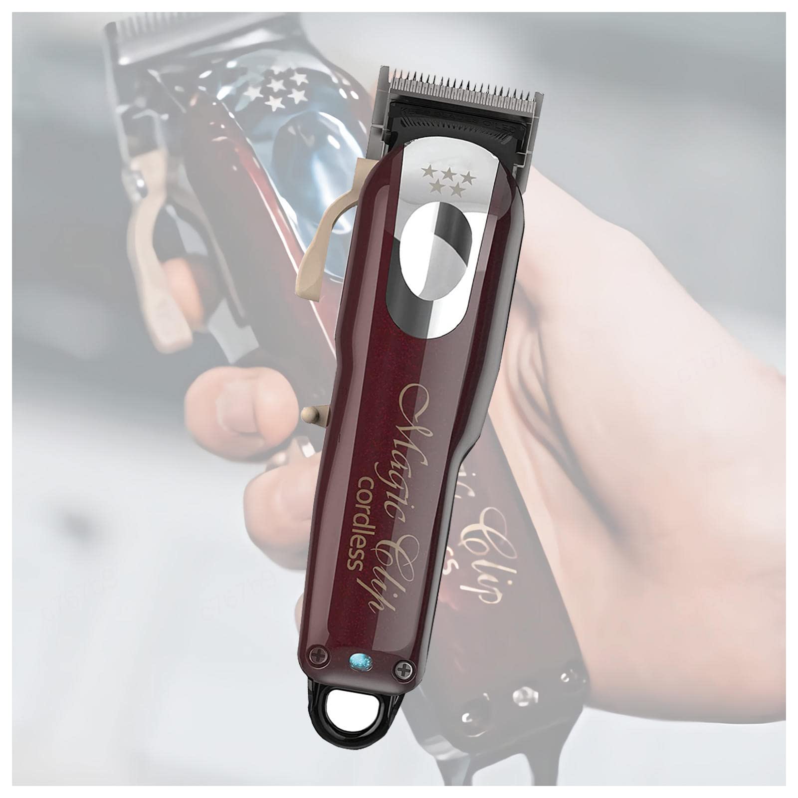 Professional Cordless Hair Clippers for Men - 100+ Minutes Runtime, Rechargeable Hair Trimmer Kit with Barber Accessories | Perfect for Travel, Vacation, Business Trips & Home Haircuts