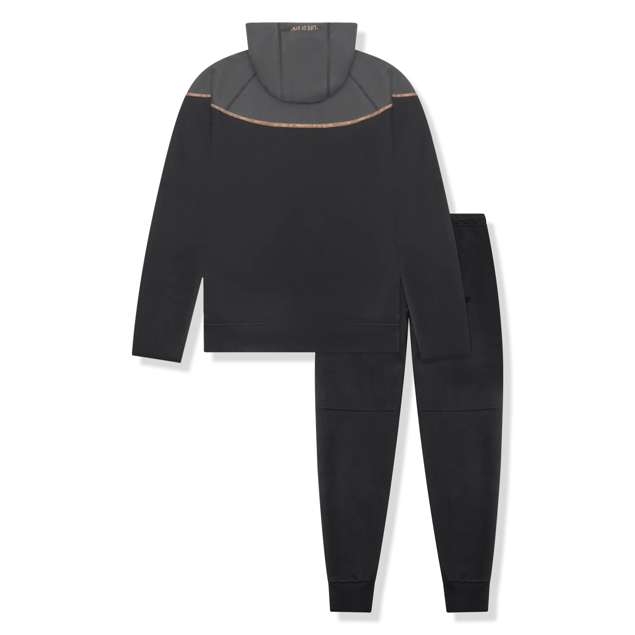 Syna World x Nike Central Cee Tech Fleece Black Tracksuit for Men - Stylish Streetwear Jogging Suit for Running, Gym & Casual Wear