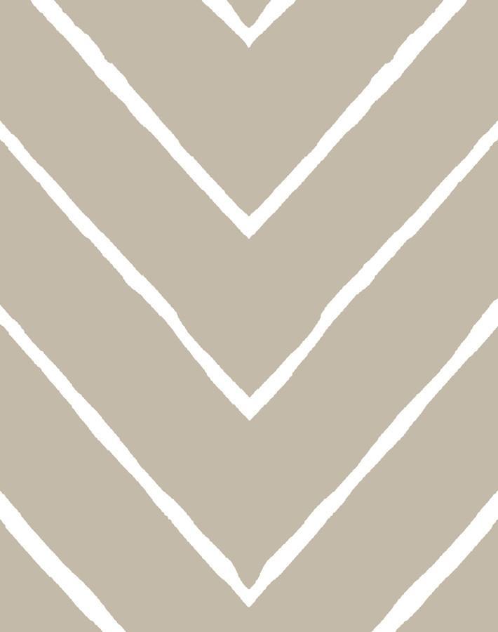 Frances Chevron Wallpaper by Wallshoppe - Modern Geometric Peel & Stick Wallpaper for Bedroom, Living Room, and Nursery Decor
