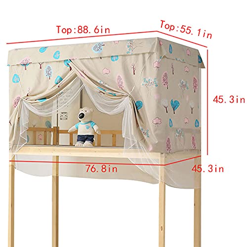 Minache Premium Mosquito Net Bed Canopy - Breathable Blackout Bedding Curtain with Dustproof Top & Included Rods for Bedroom, Dorm, Home | Perfect for Sleeping, Nursery, Outdoor Camping & Allergy Protection