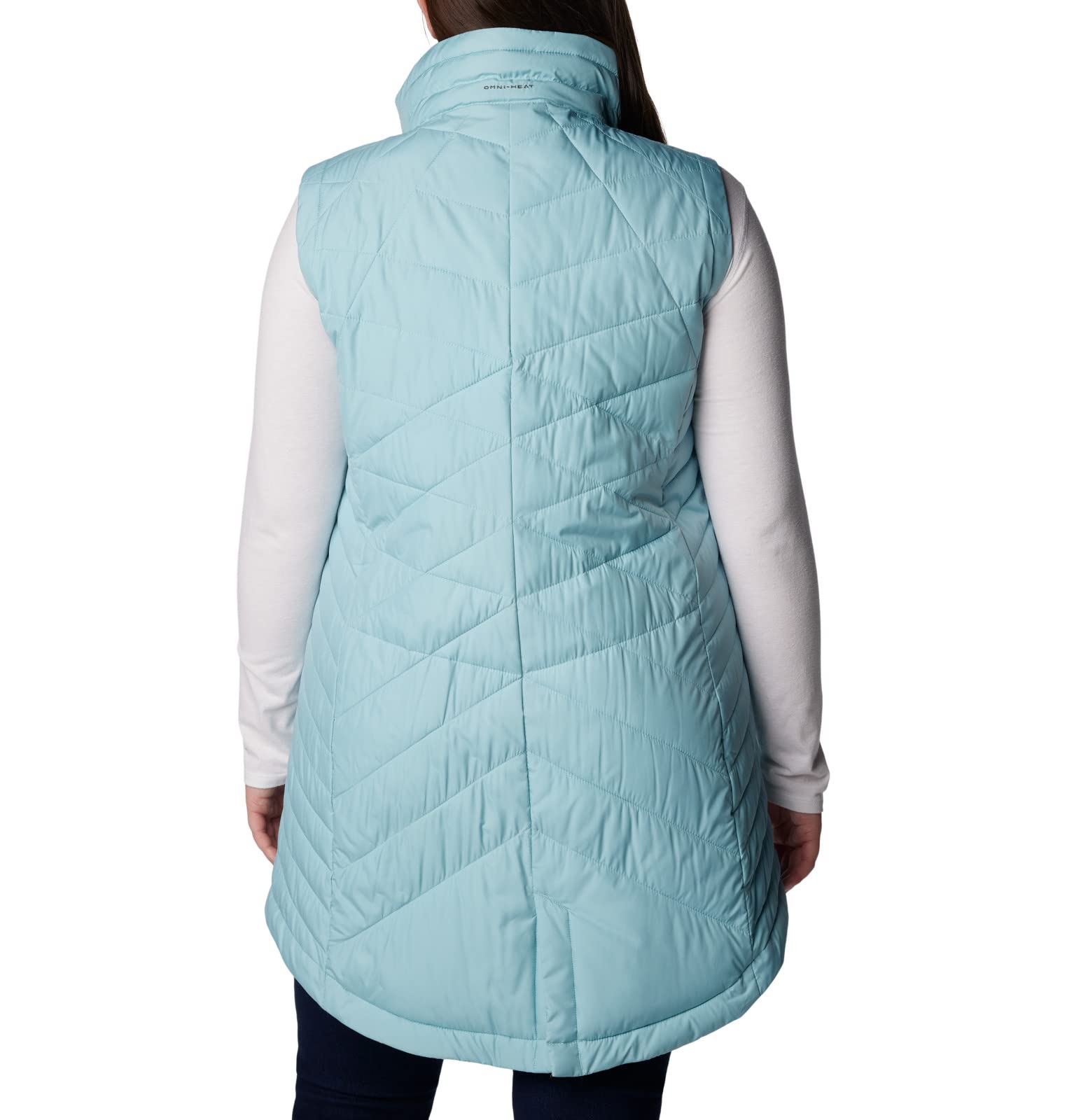Columbia Women's Heavenly Long Vest - Lightweight Water-Resistant Puffer Vest for Hiking, Camping & Outdoor Activities