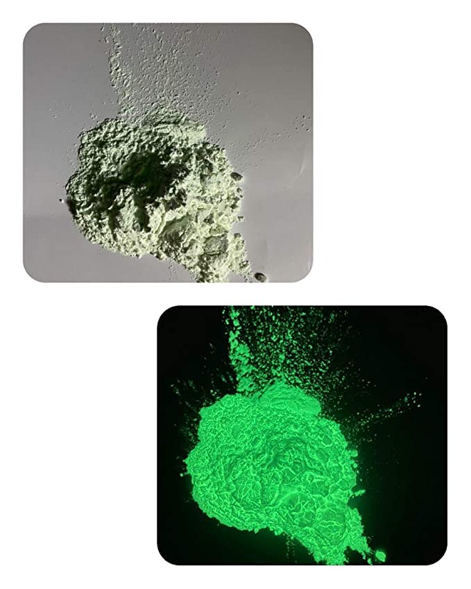 Americos Non-Toxic Neon Glow in The Dark Luminous Paint Powder - 50g Green Pigment for DIY Slime, Nail Art, Resin Crafts, UV Paint Mixing | Perfect for Night Parties, Concerts & Creative Projects