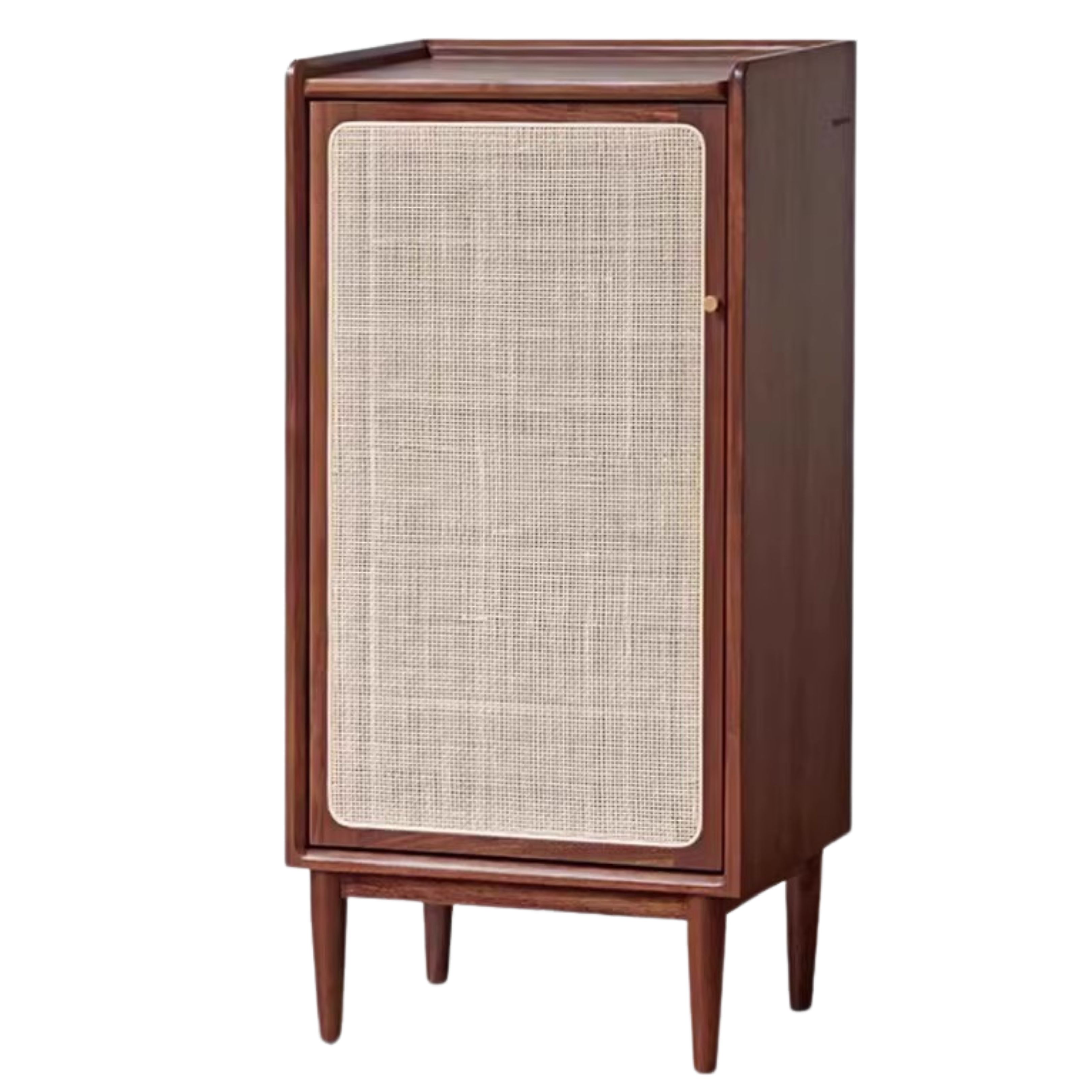 Solid Oak & Black Walnut Shoe Cabinet - Rustic Wood Entryway Storage Organizer for Hallway, Mudroom, or Foyer - Perfect for Small Spaces & Home Organization
