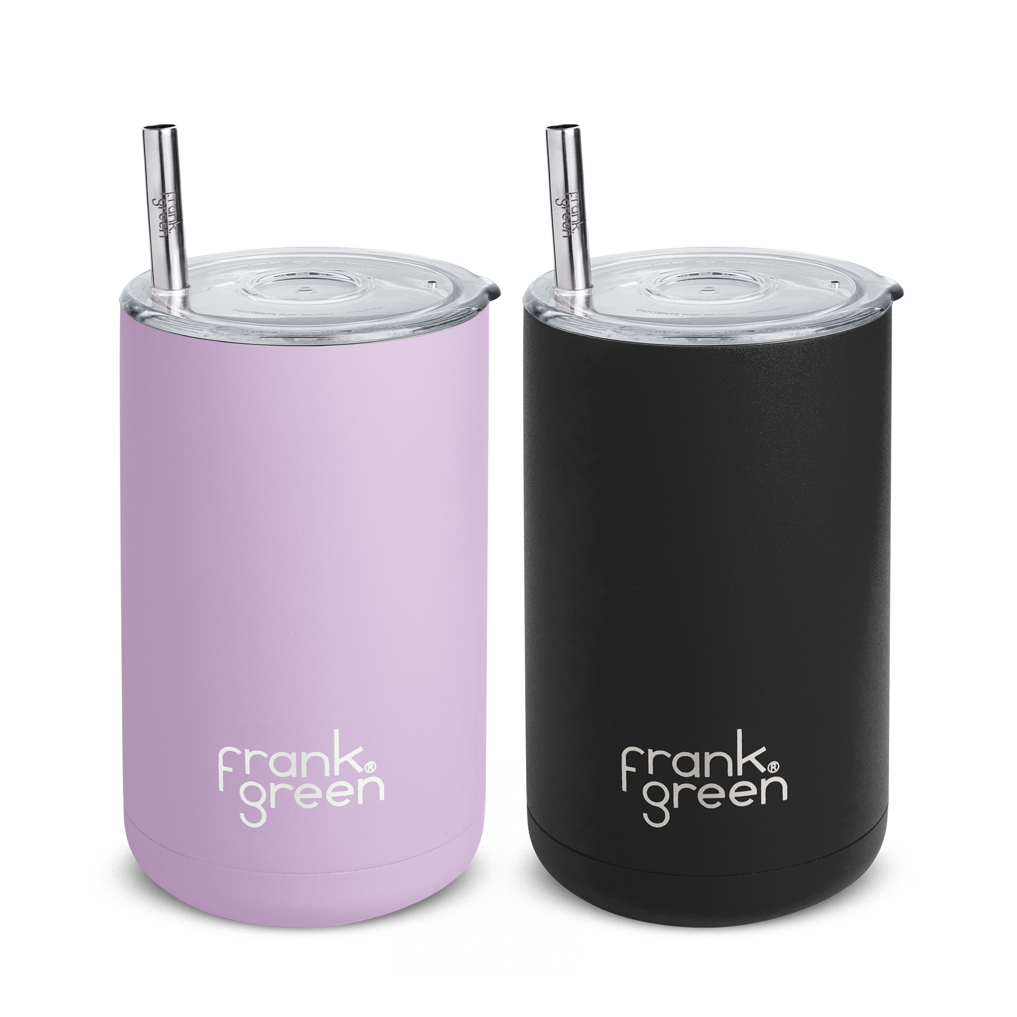 Premium Insulated Iced Coffee Cups (2-Pack) – Double-Walled Stainless Steel, Leak-Proof Lid – Perfect for Iced Coffee, Cold Brew & Smoothies at Home, Office or Travel